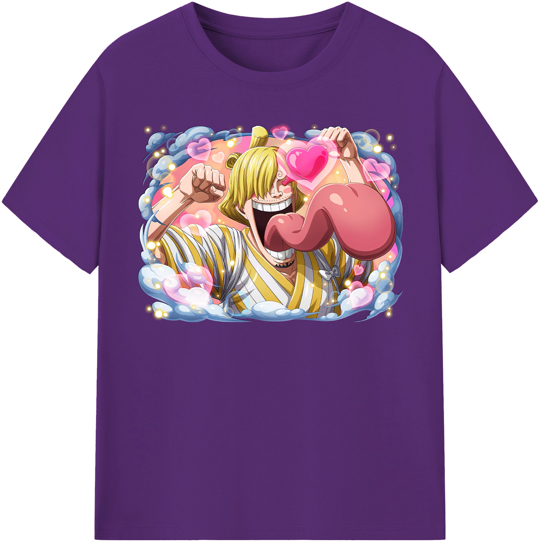 ワンピース サンジ ONE PIECE Sanji 綿100％半袖Tシャツ（フロントプリント）