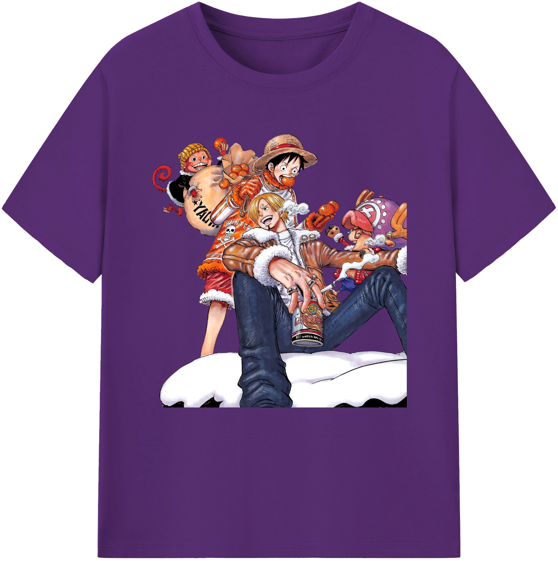 ワンピース サンジ ONE PIECE Sanji 綿100％半袖Tシャツ（フロントプリント）