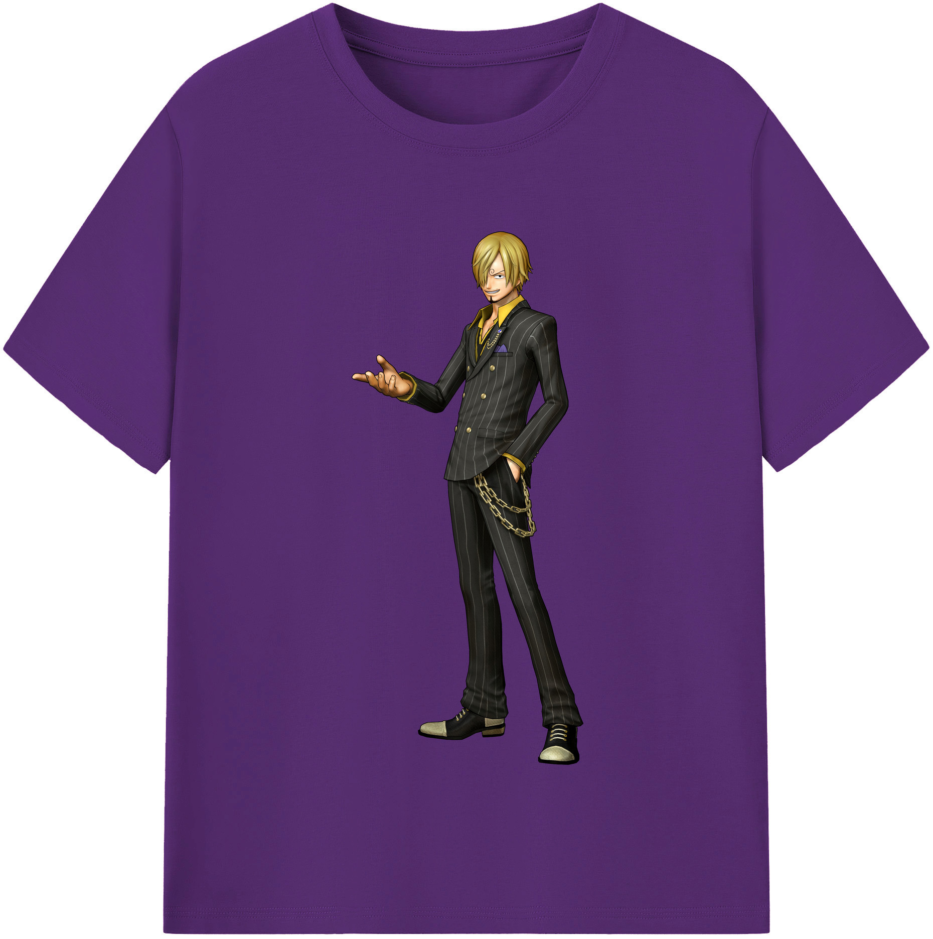 ワンピース サンジ ONE PIECE Sanji 綿100％半袖Tシャツ（フロントプリント）