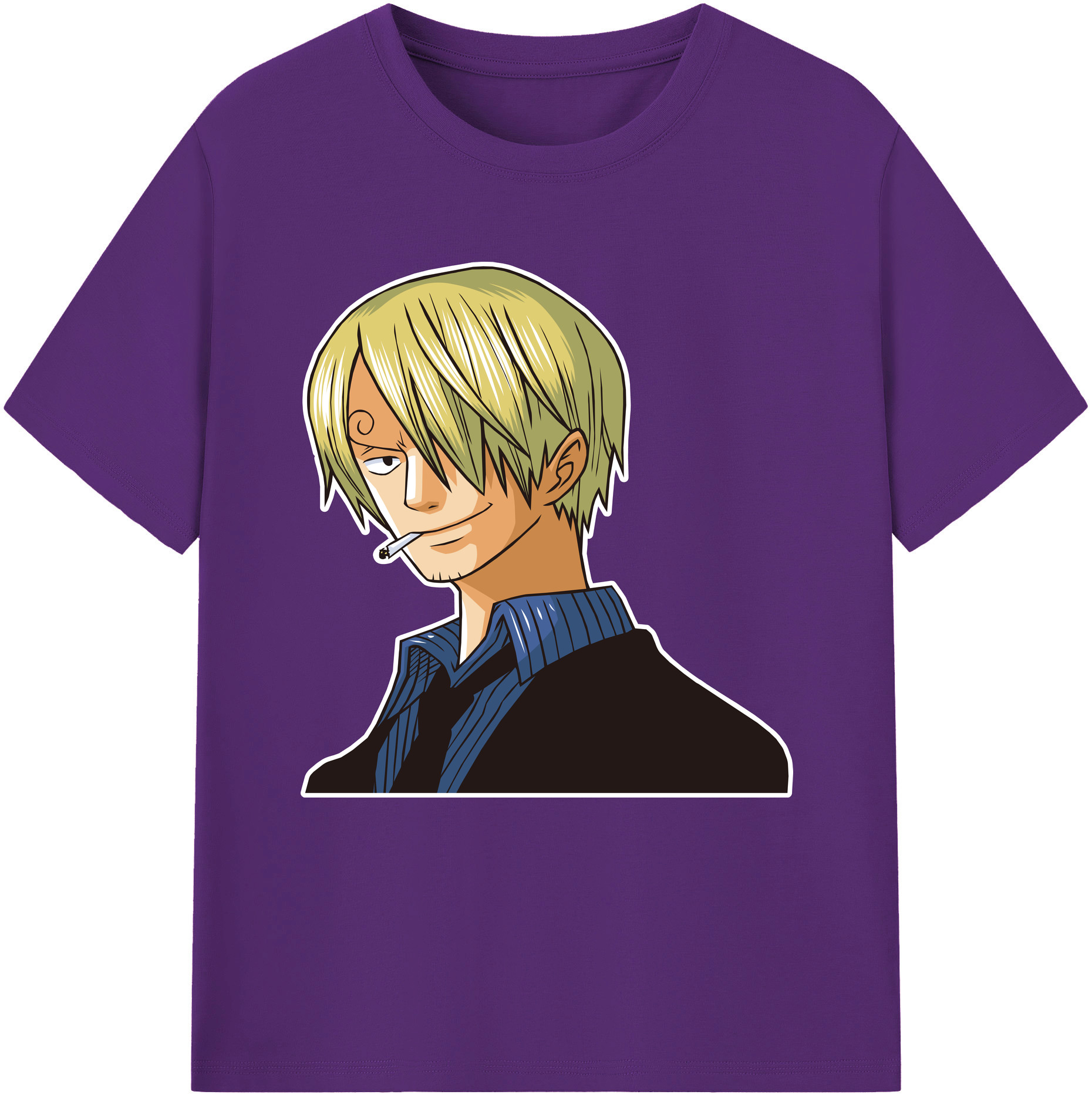 ワンピース サンジ ONE PIECE Sanji 綿100％半袖Tシャツ（フロントプリント）
