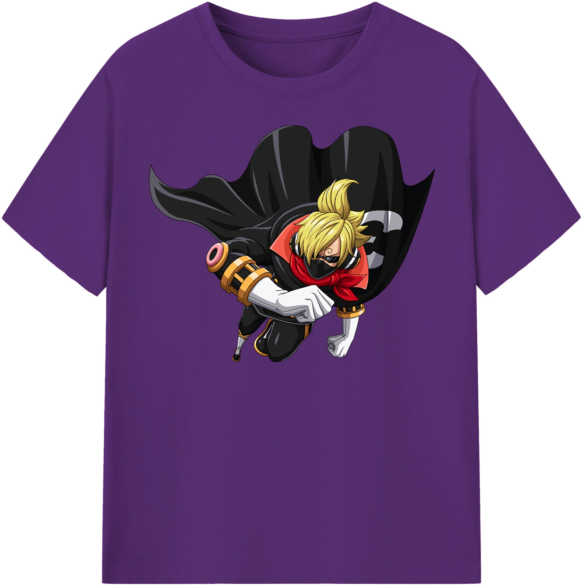 ワンピース サンジ ONE PIECE Sanji 綿100％半袖Tシャツ（フロントプリント）