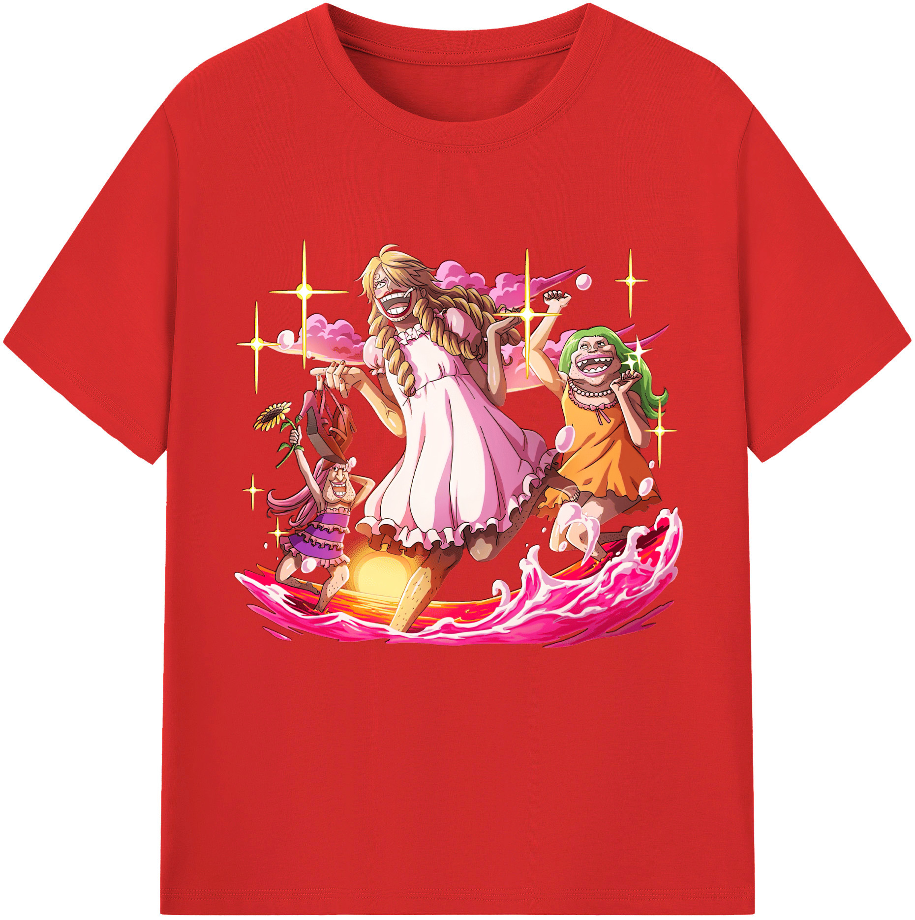 ワンピース サンジ ONE PIECE Sanji 綿100％半袖Tシャツ（フロントプリント）