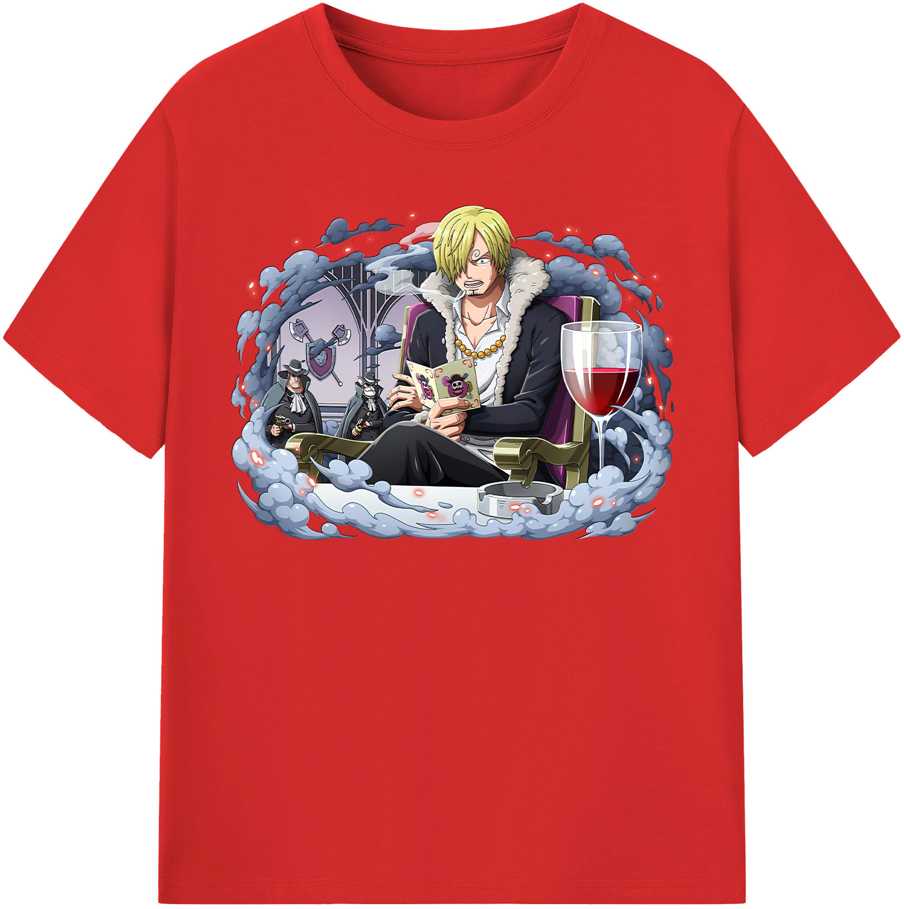 ワンピース サンジ ONE PIECE Sanji 綿100％半袖Tシャツ（フロントプリント）