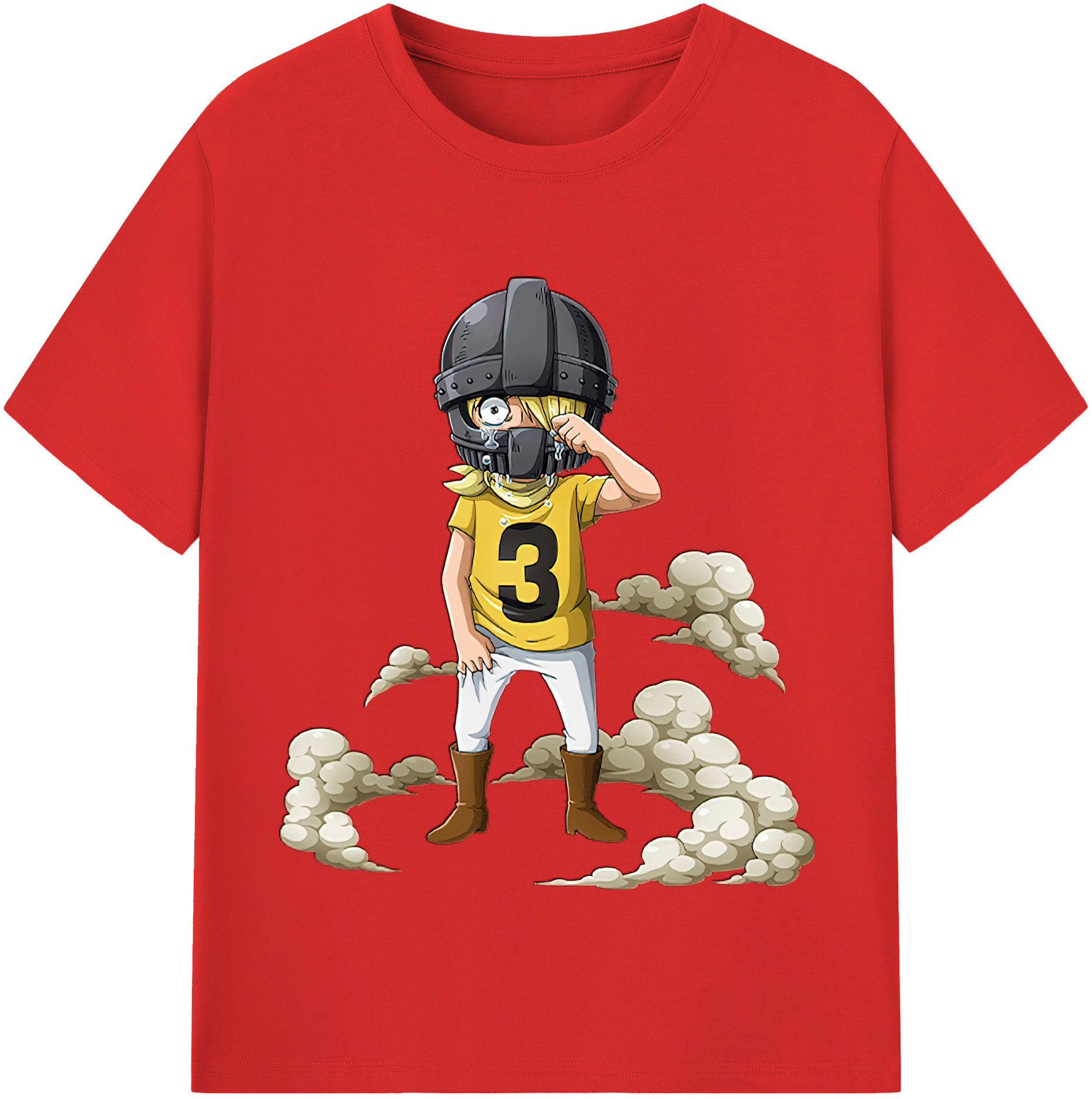 ワンピース サンジ ONE PIECE Sanji 綿100％半袖Tシャツ（フロントプリント）
