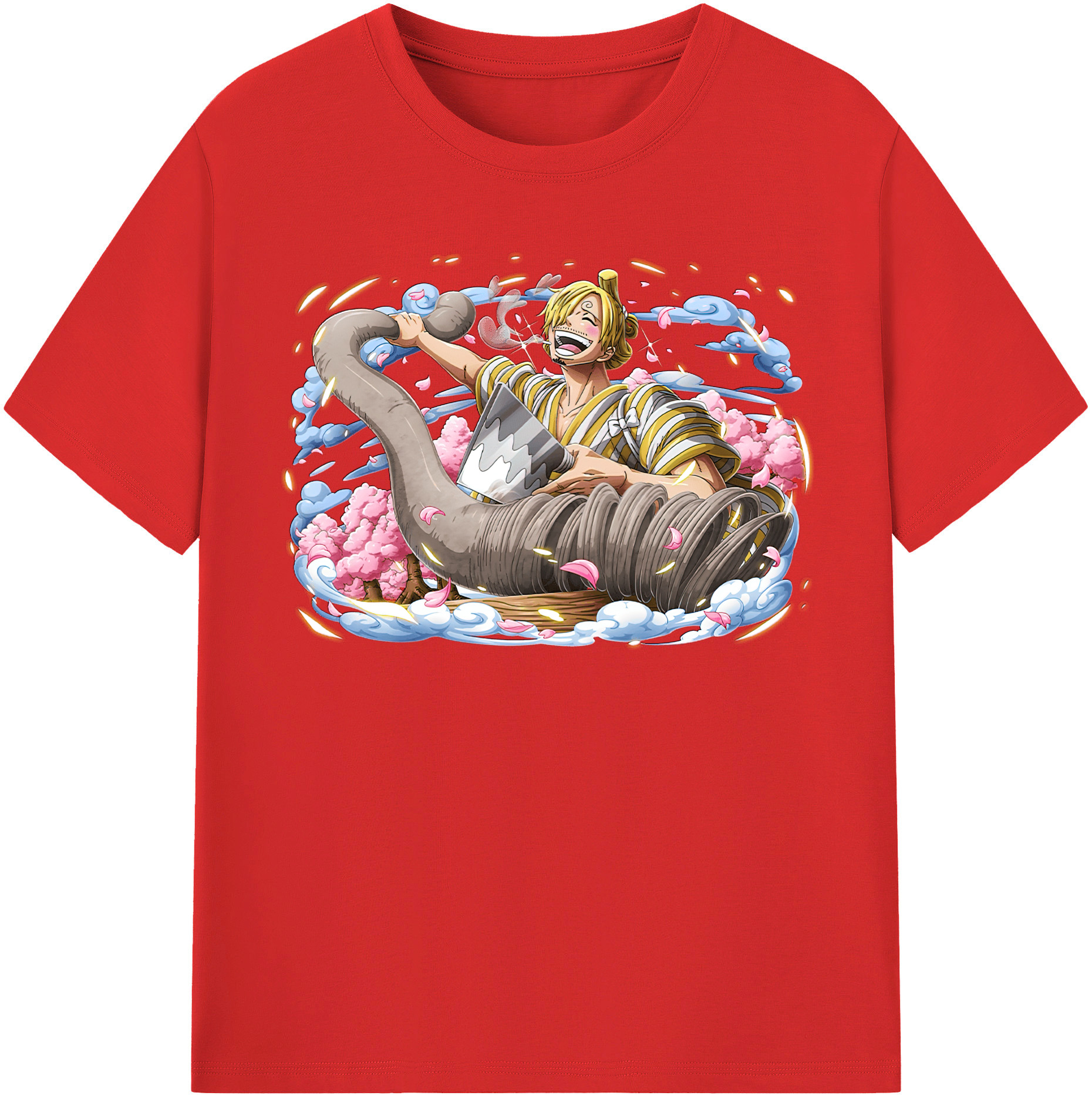 ワンピース サンジ ONE PIECE Sanji 綿100％半袖Tシャツ（フロントプリント）