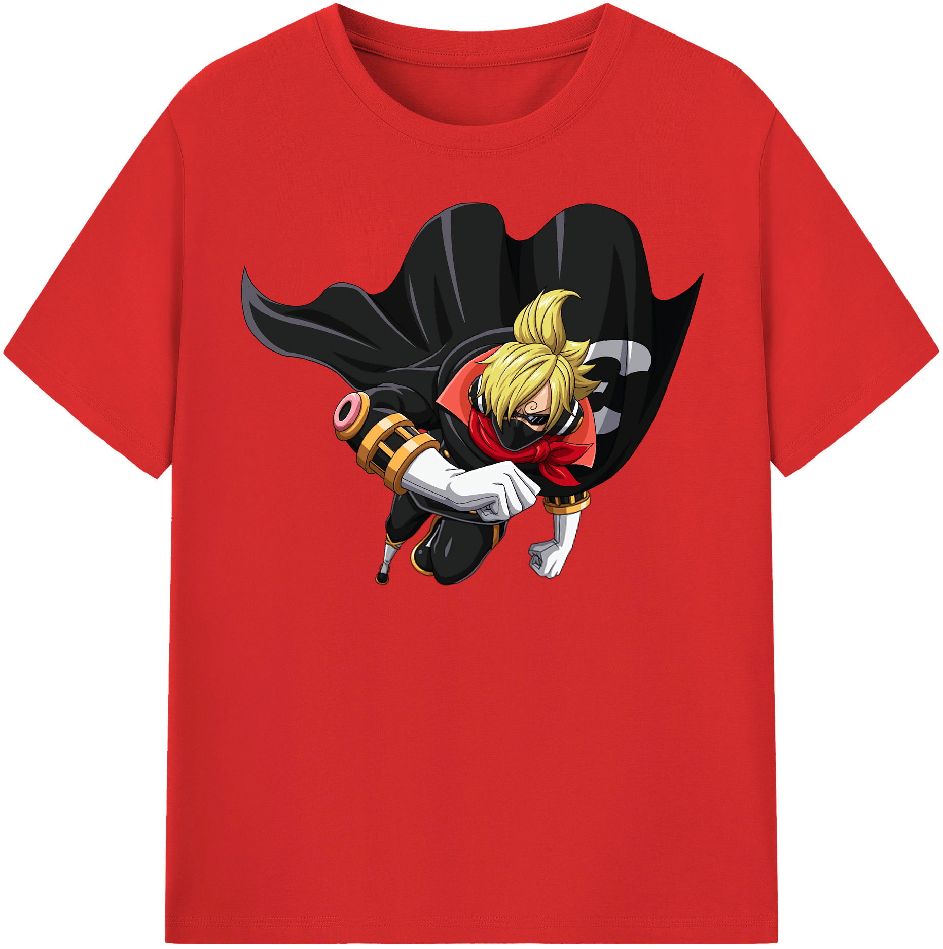 ワンピース サンジ ONE PIECE Sanji 綿100％半袖Tシャツ（フロントプリント）