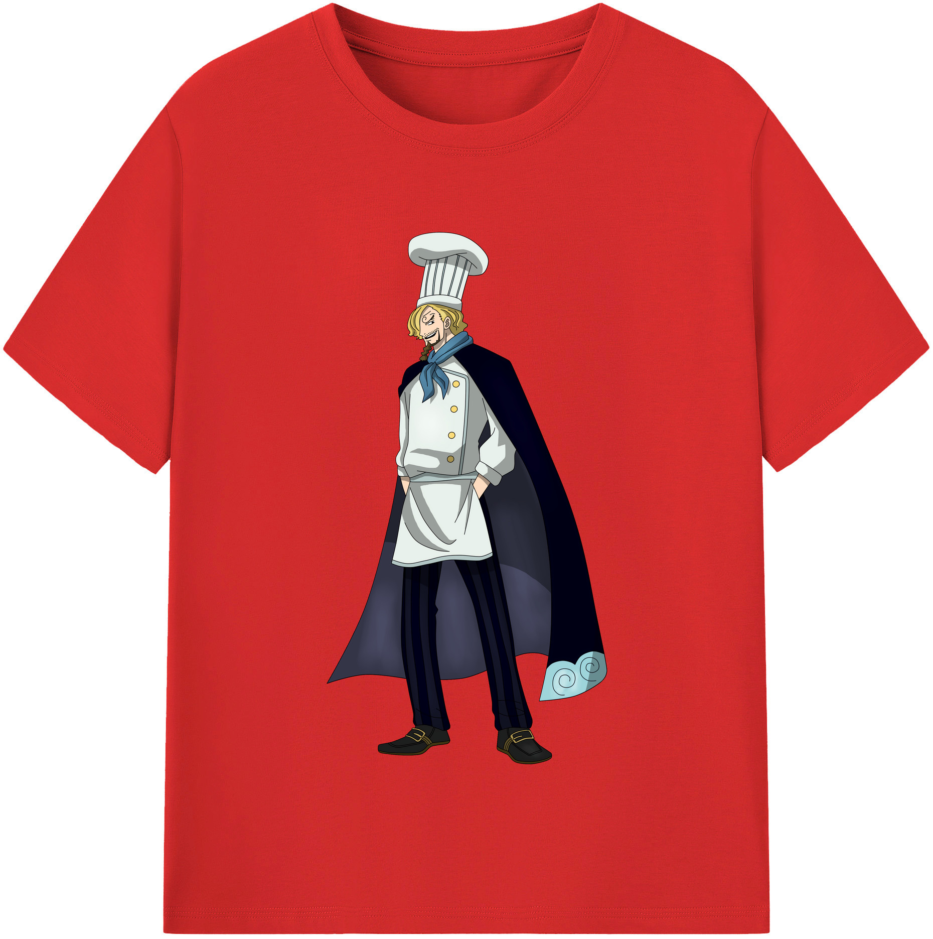 ワンピース サンジ ONE PIECE Sanji 綿100％半袖Tシャツ（フロントプリント）
