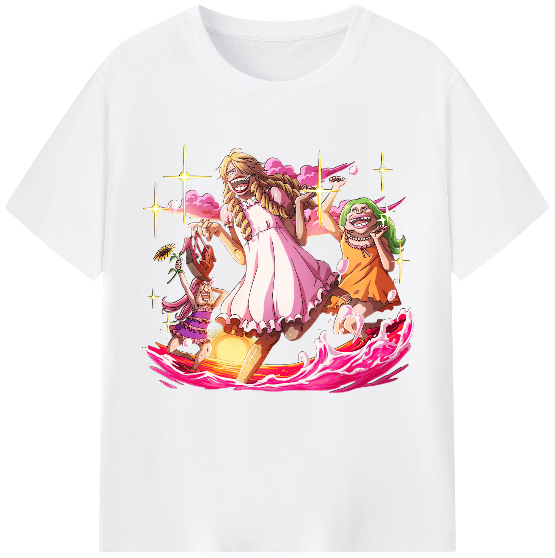 （画像用） ワンピース サンジ ONE PIECE Sanji 綿100％半袖Tシャツ（フロントプリント）