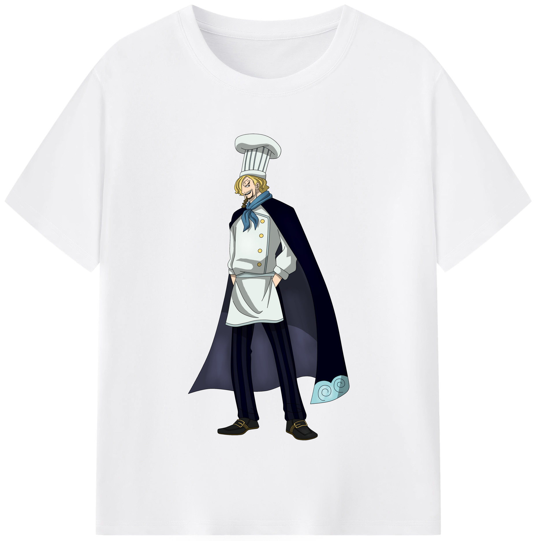 （画像用） ワンピース サンジ ONE PIECE Sanji 綿100％半袖Tシャツ（フロントプリント）