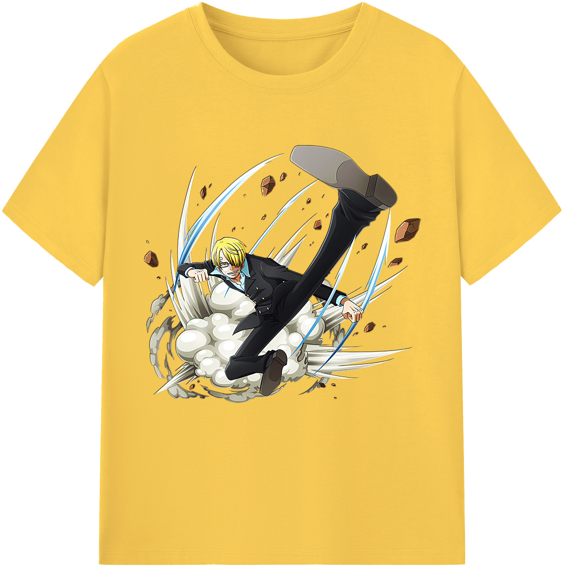 ワンピース サンジ ONE PIECE Sanji 綿100％半袖Tシャツ（フロントプリント）