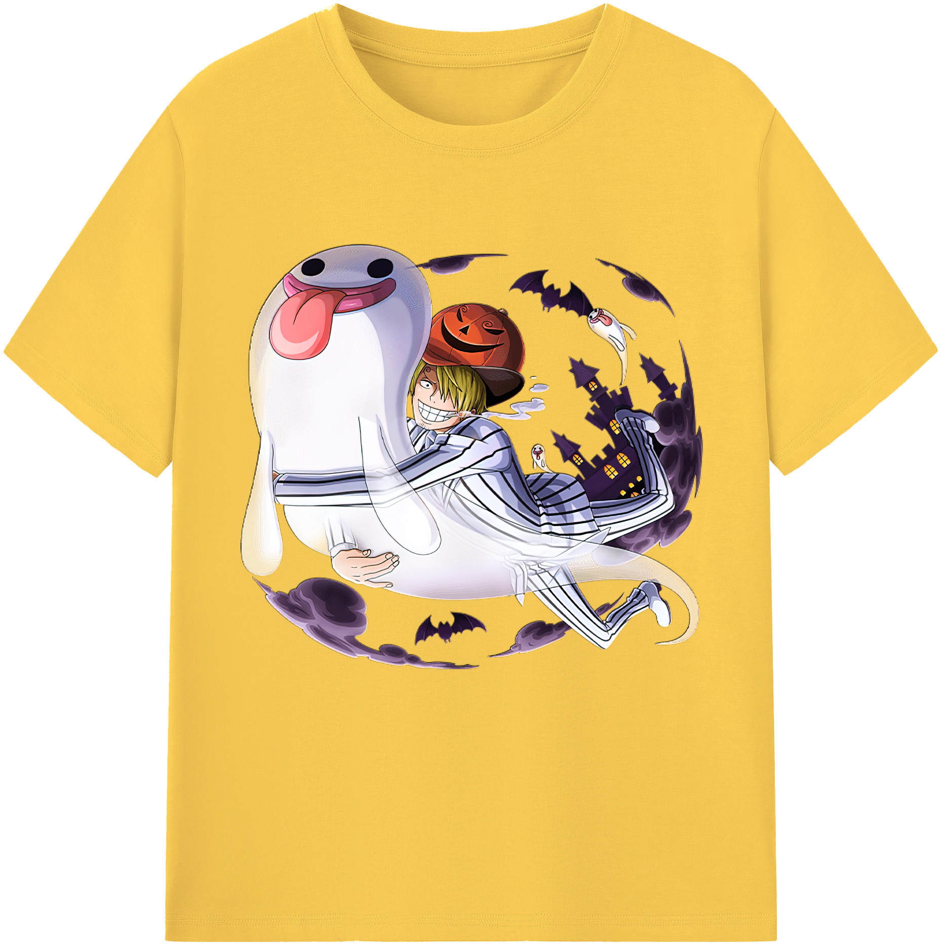 ワンピース サンジ ONE PIECE Sanji 綿100％半袖Tシャツ（フロントプリント）