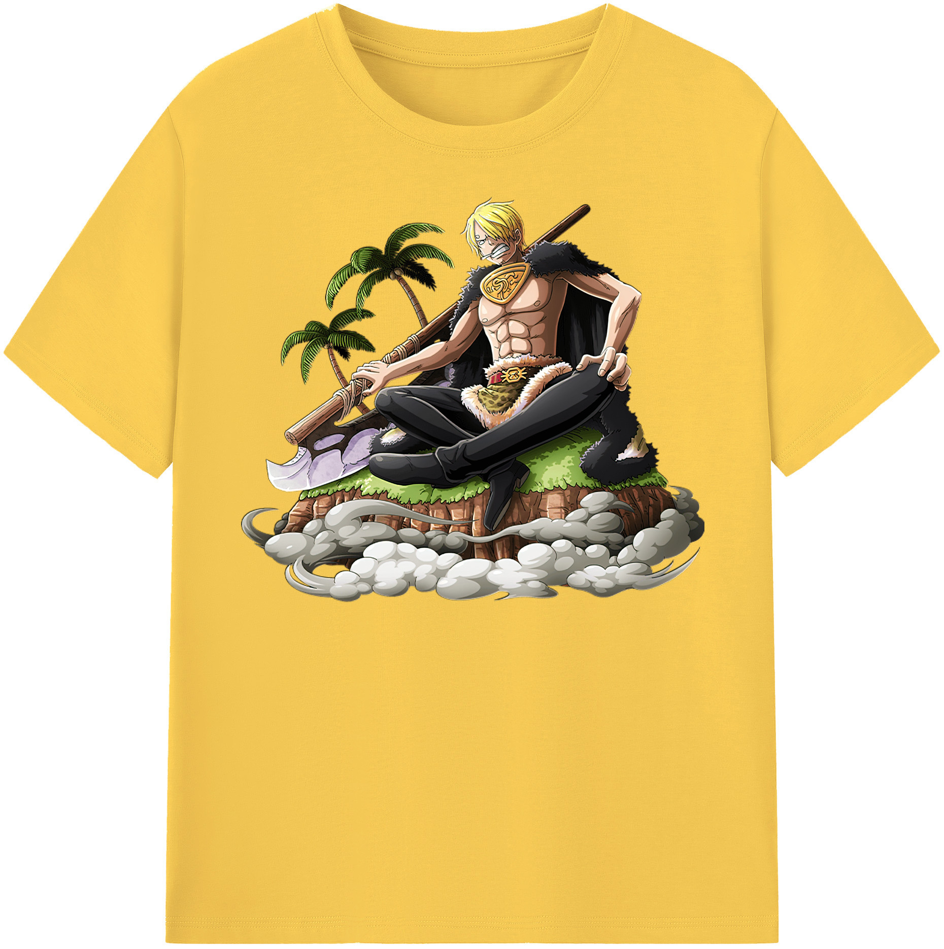 ワンピース サンジ ONE PIECE Sanji 綿100％半袖Tシャツ（フロントプリント）