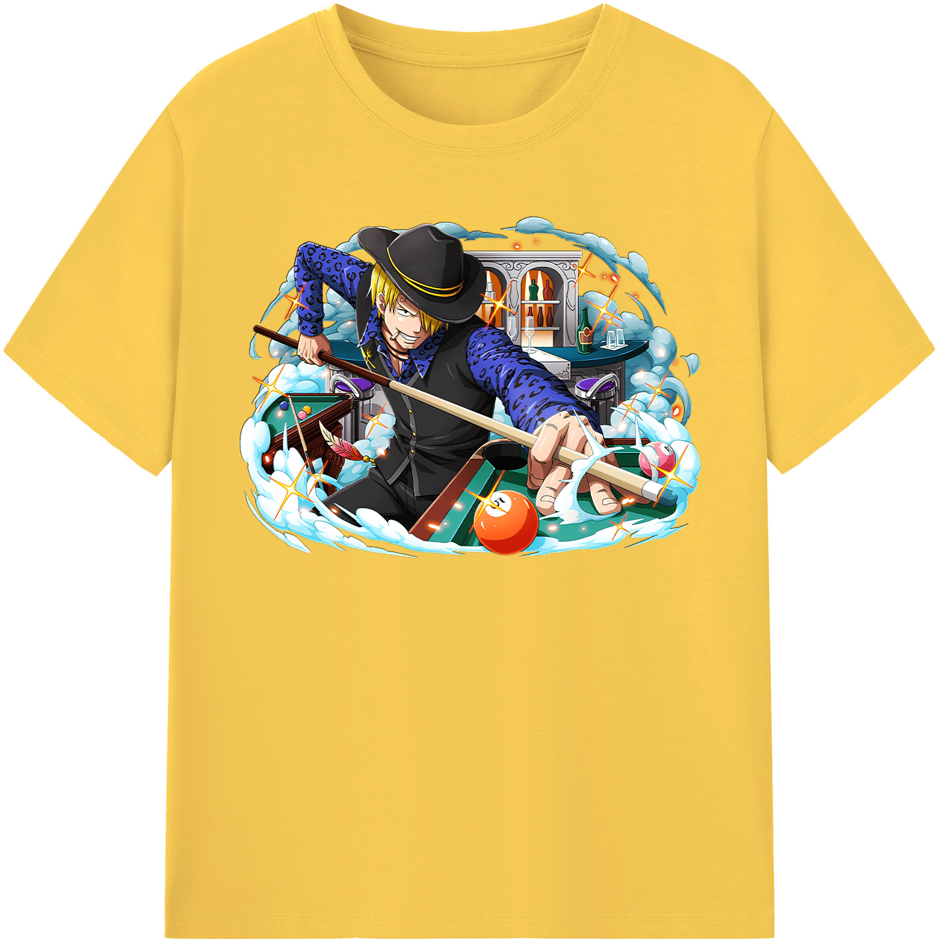 ワンピース サンジ ONE PIECE Sanji 綿100％半袖Tシャツ（フロントプリント）