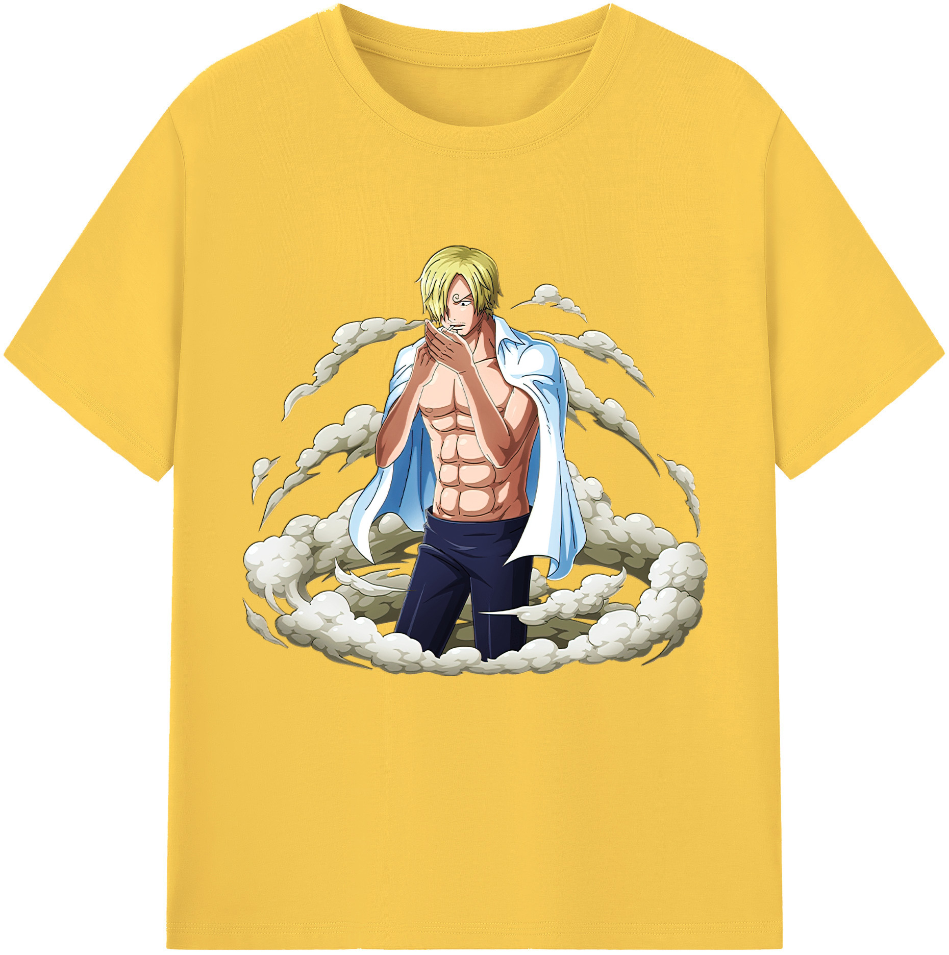 ワンピース サンジ ONE PIECE Sanji 綿100％半袖Tシャツ（フロントプリント）
