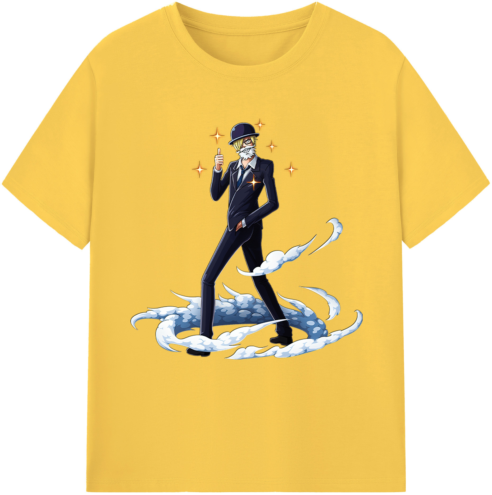 ワンピース サンジ ONE PIECE Sanji 綿100％半袖Tシャツ（フロントプリント）