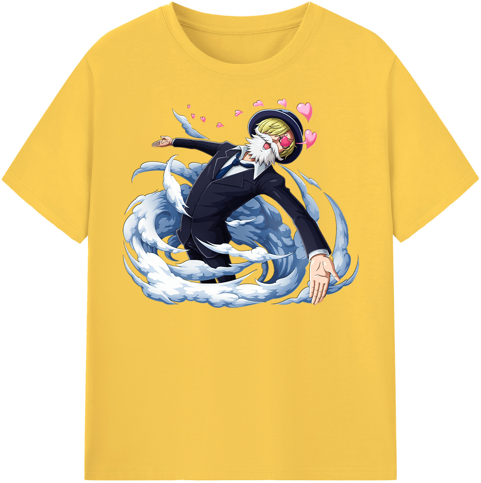 ワンピース サンジ ONE PIECE Sanji 綿100％半袖Tシャツ（フロントプリント）