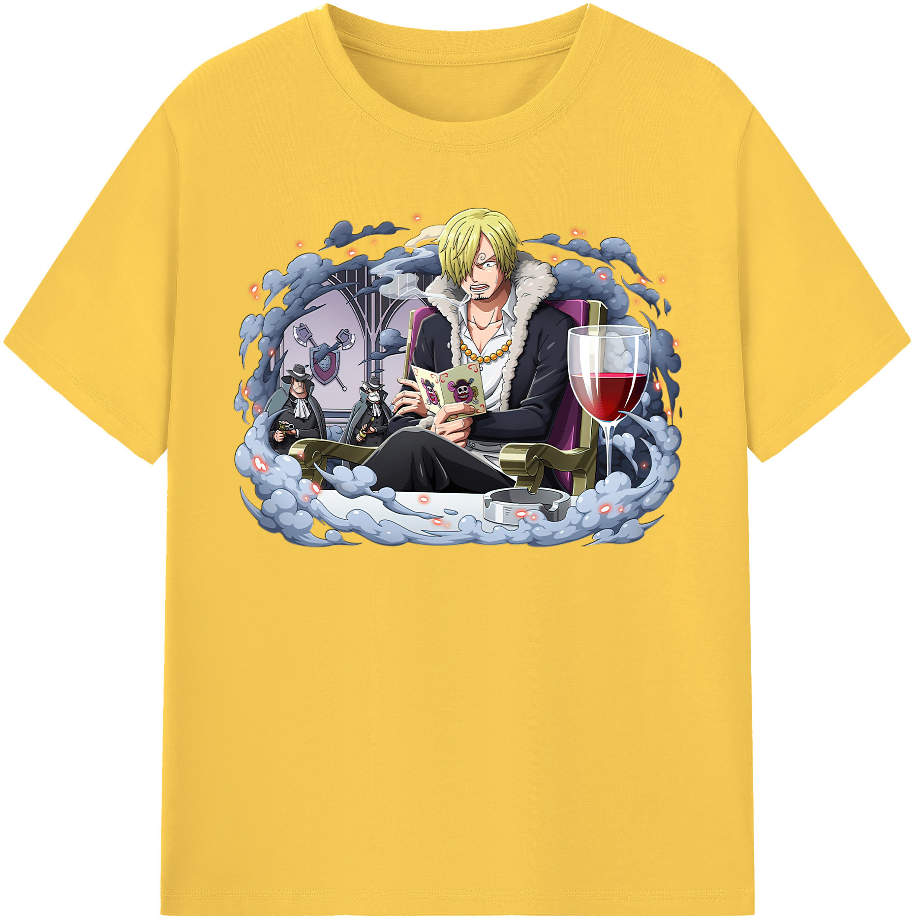 ワンピース サンジ ONE PIECE Sanji 綿100％半袖Tシャツ（フロントプリント）