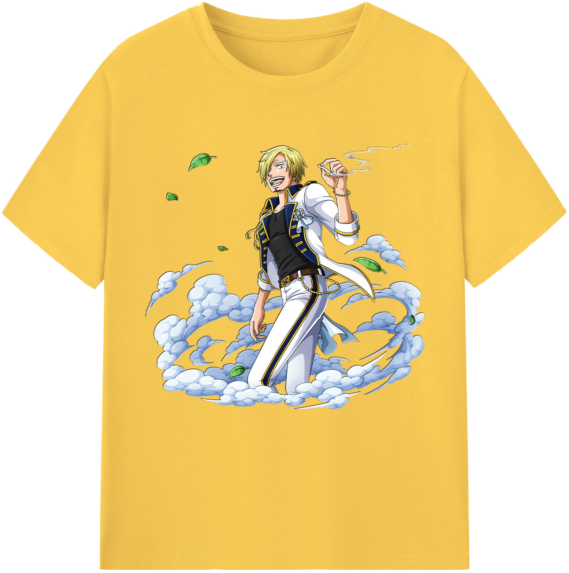 ワンピース サンジ ONE PIECE Sanji 綿100％半袖Tシャツ（フロントプリント）