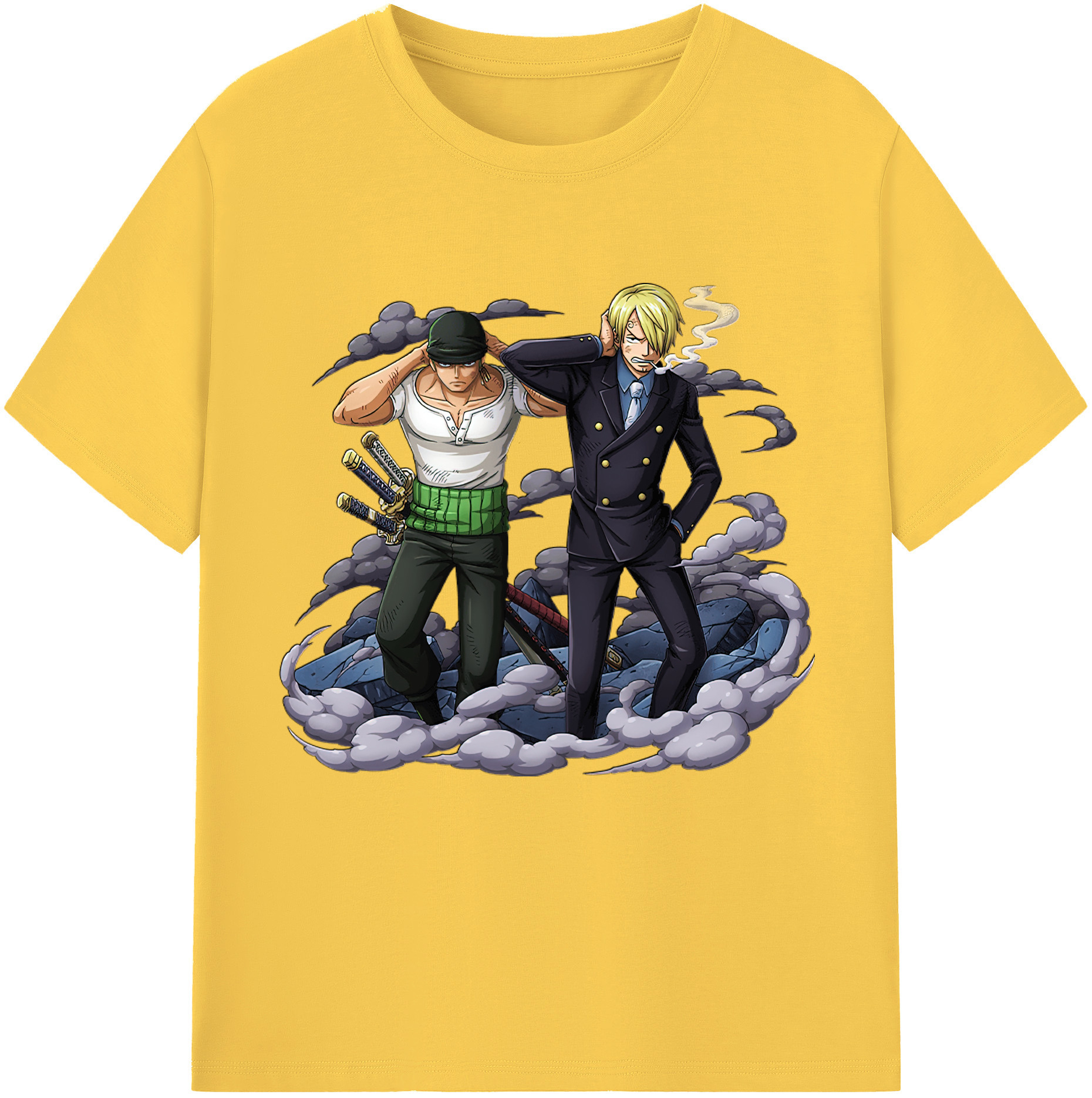 ワンピース サンジ ONE PIECE Sanji 綿100％半袖Tシャツ（フロントプリント）