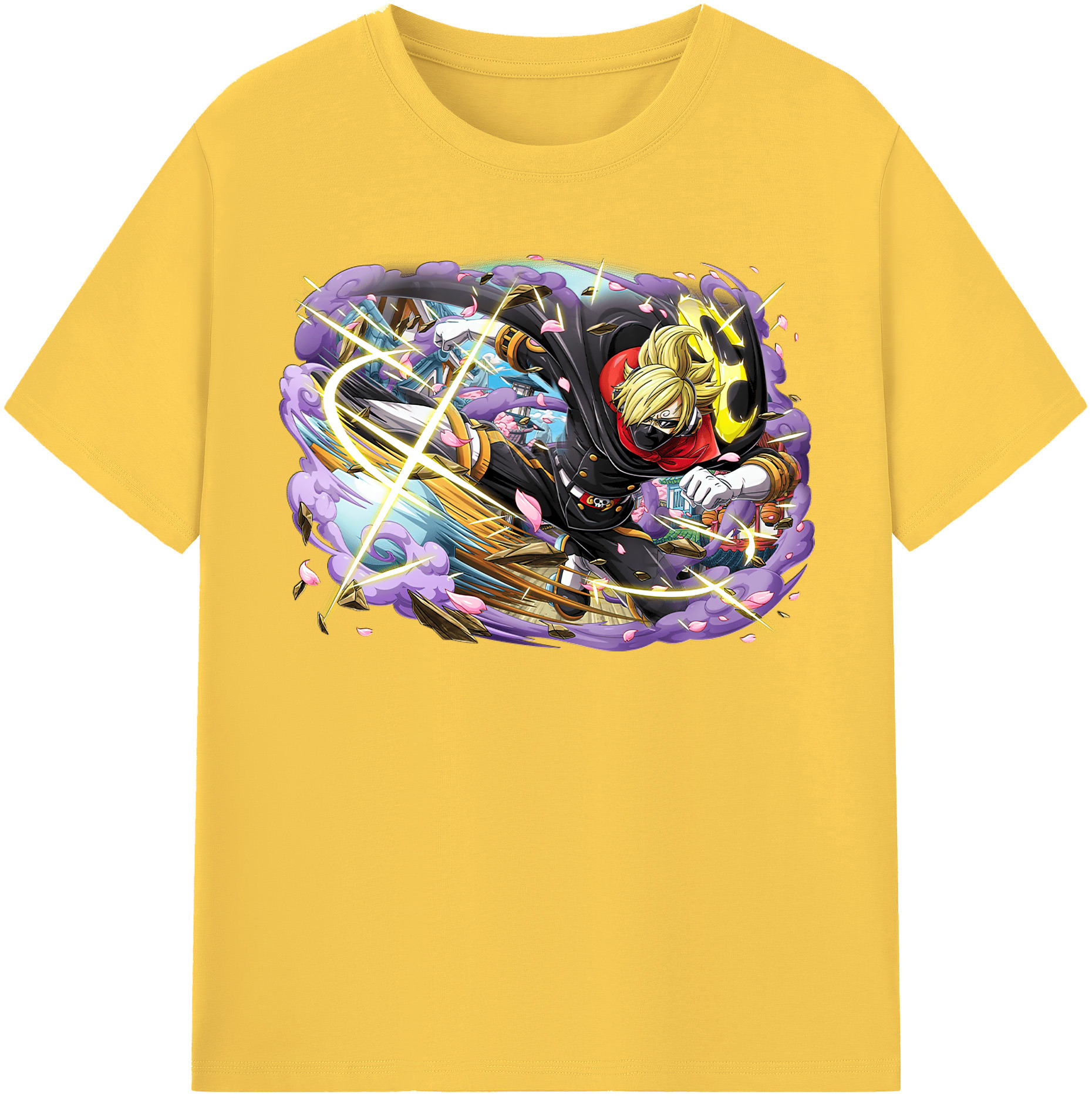 ワンピース サンジ ONE PIECE Sanji 綿100％半袖Tシャツ（フロントプリント）