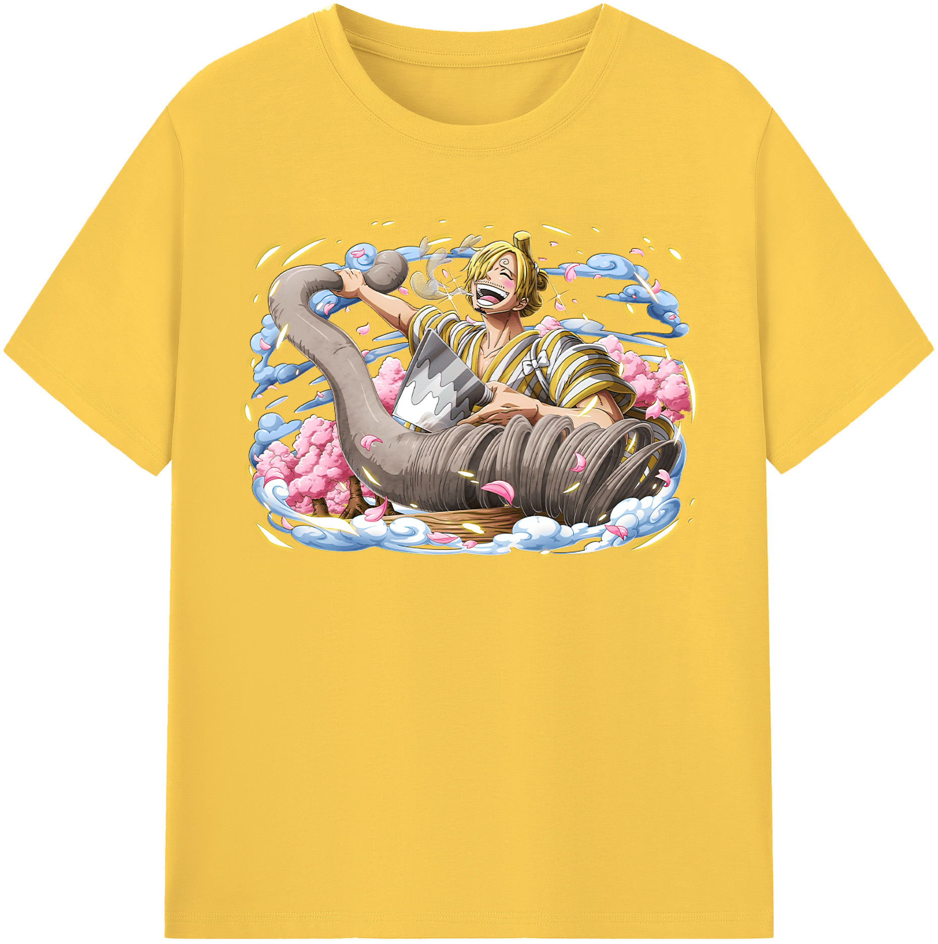 ワンピース サンジ ONE PIECE Sanji 綿100％半袖Tシャツ（フロントプリント）