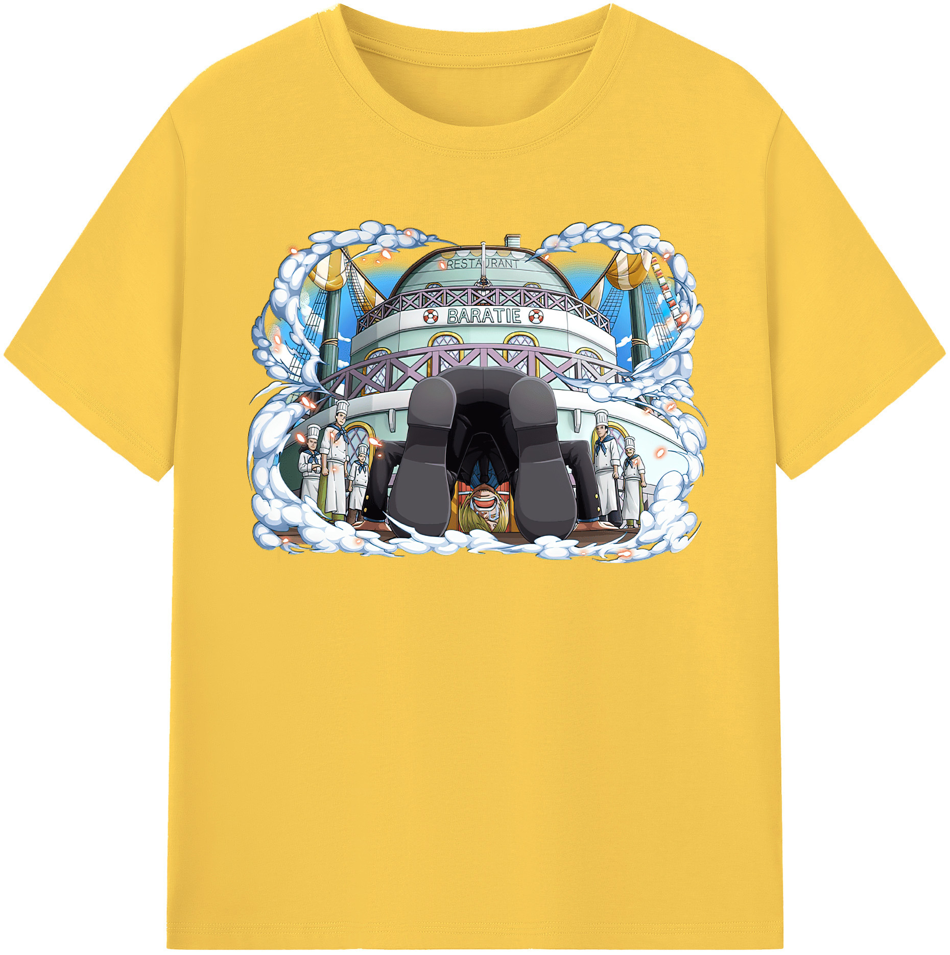 ワンピース サンジ ONE PIECE Sanji 綿100％半袖Tシャツ（フロントプリント）