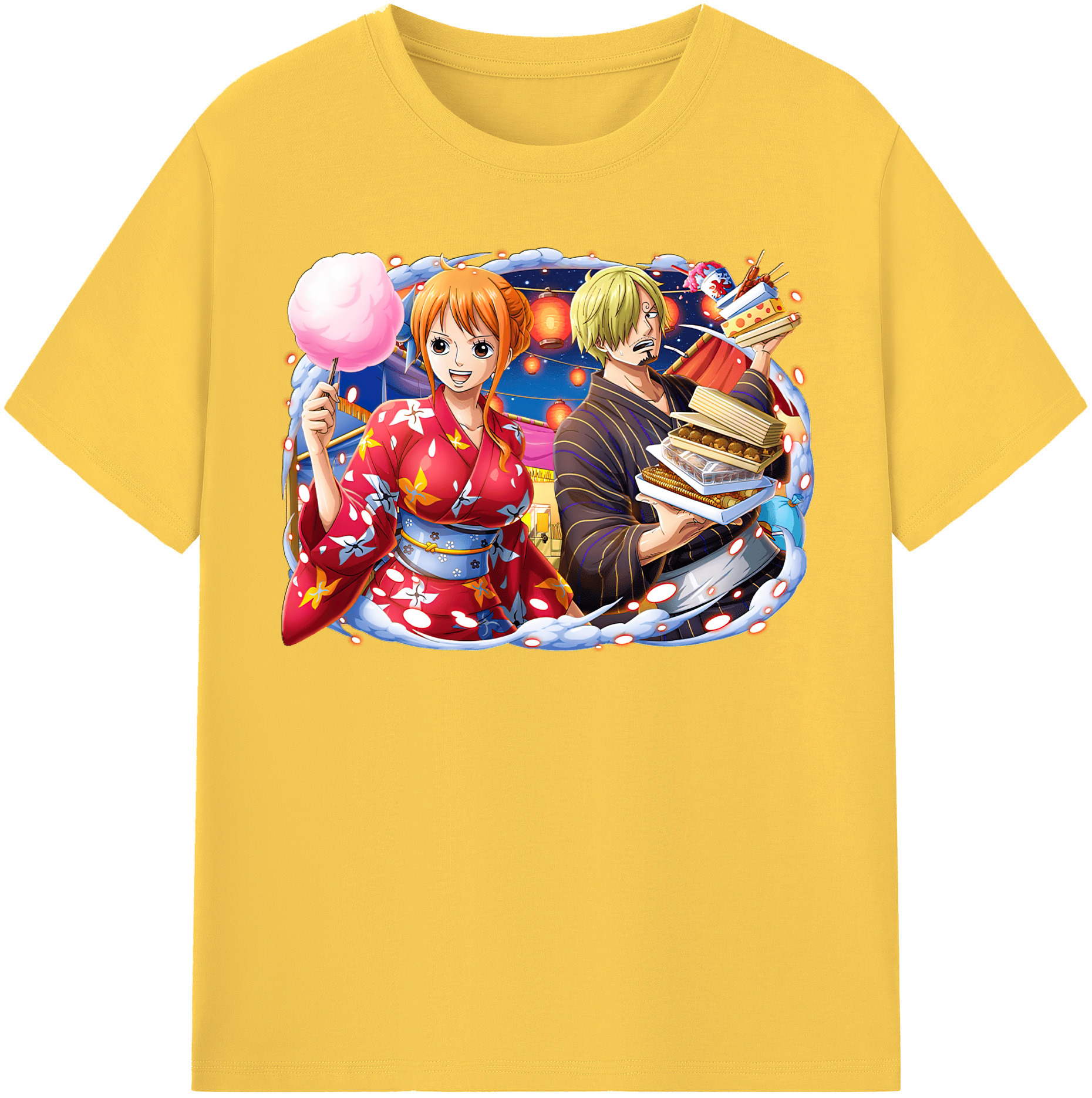 ワンピース サンジ ONE PIECE Sanji 綿100％半袖Tシャツ（フロントプリント）