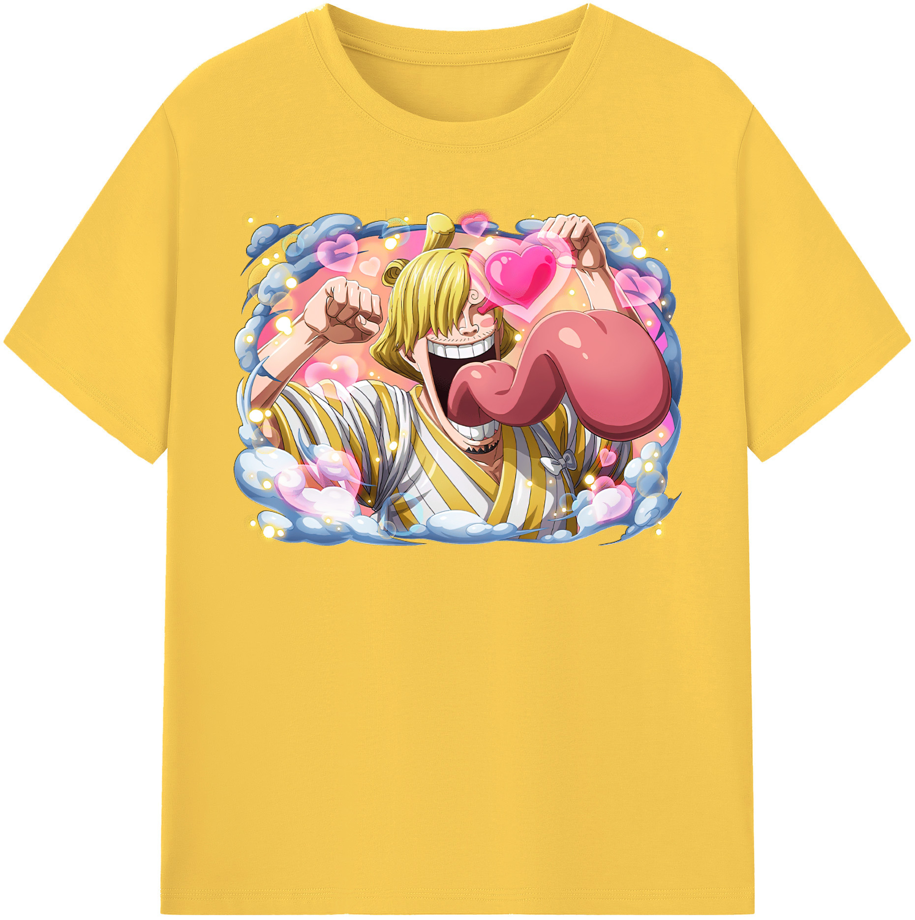 ワンピース サンジ ONE PIECE Sanji 綿100％半袖Tシャツ（フロントプリント）