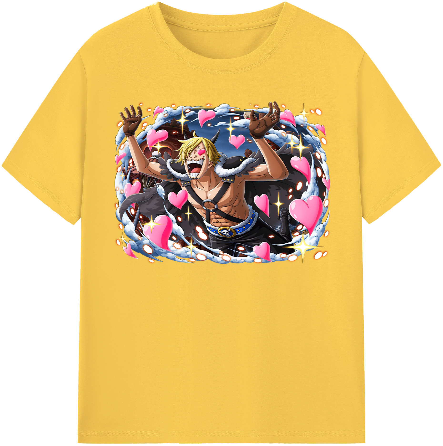 ワンピース サンジ ONE PIECE Sanji 綿100％半袖Tシャツ（フロントプリント）