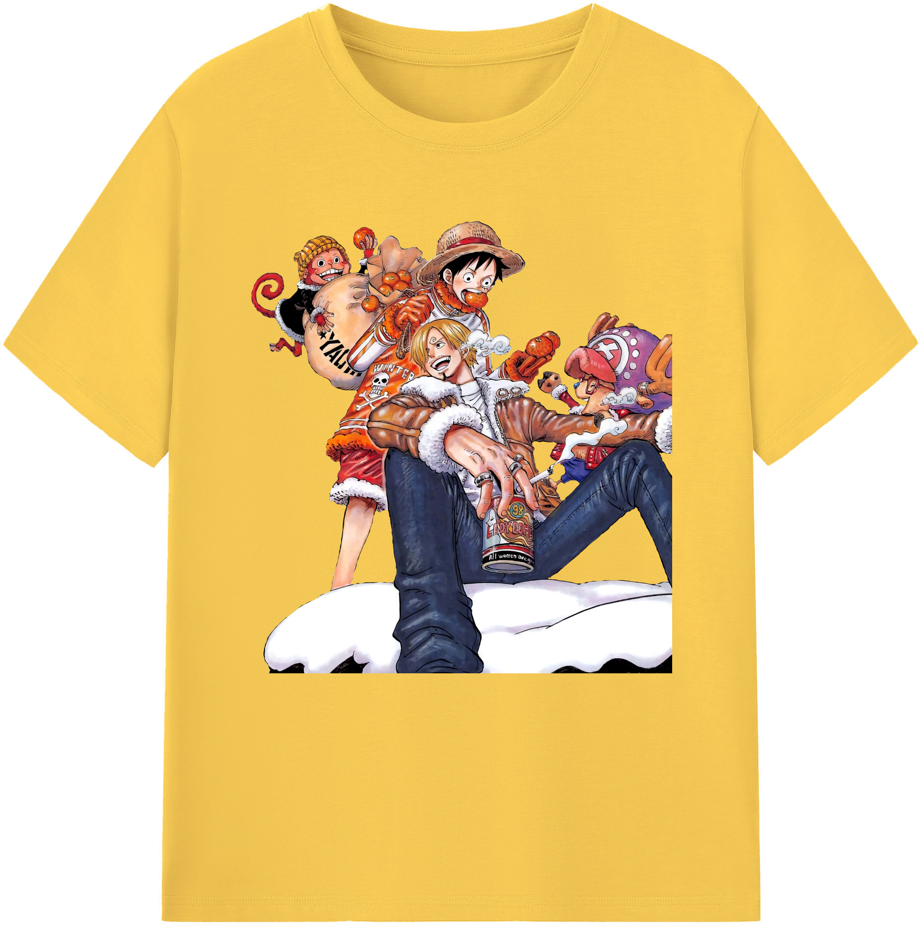 ワンピース サンジ ONE PIECE Sanji 綿100％半袖Tシャツ（フロントプリント）