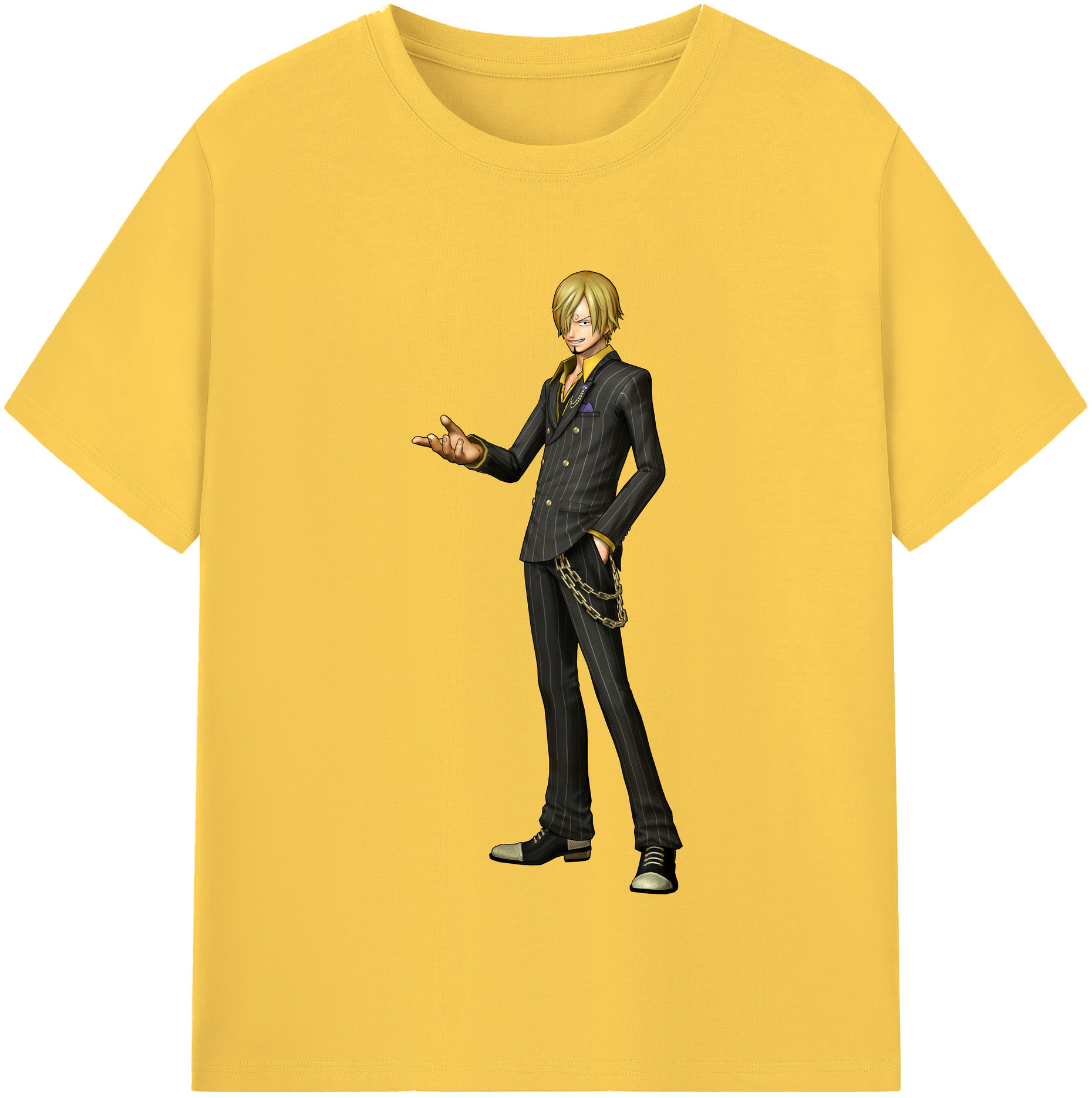 ワンピース サンジ ONE PIECE Sanji 綿100％半袖Tシャツ（フロントプリント）