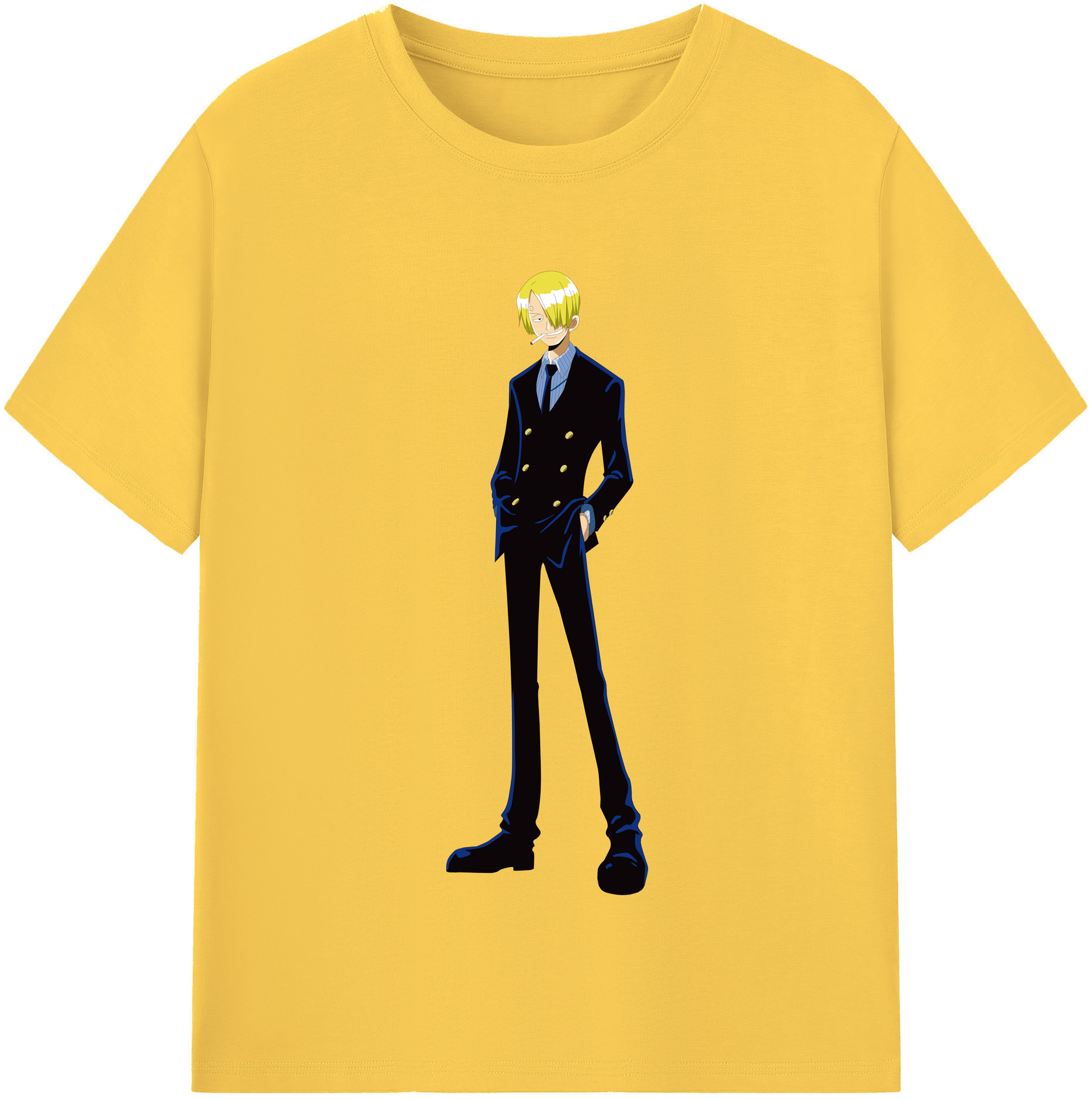 ワンピース サンジ ONE PIECE Sanji 綿100％半袖Tシャツ（フロントプリント）