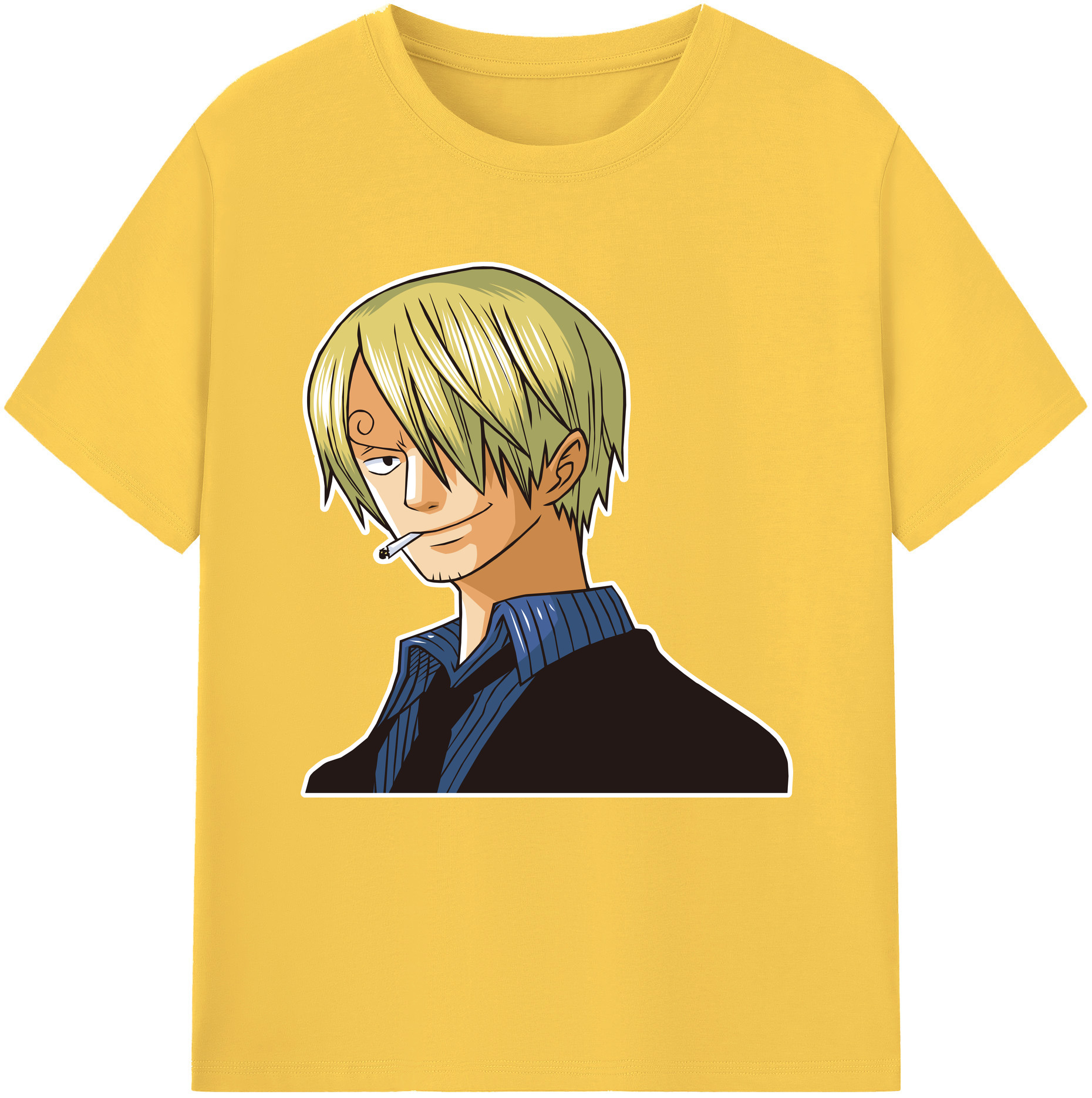 ワンピース サンジ ONE PIECE Sanji 綿100％半袖Tシャツ（フロントプリント）