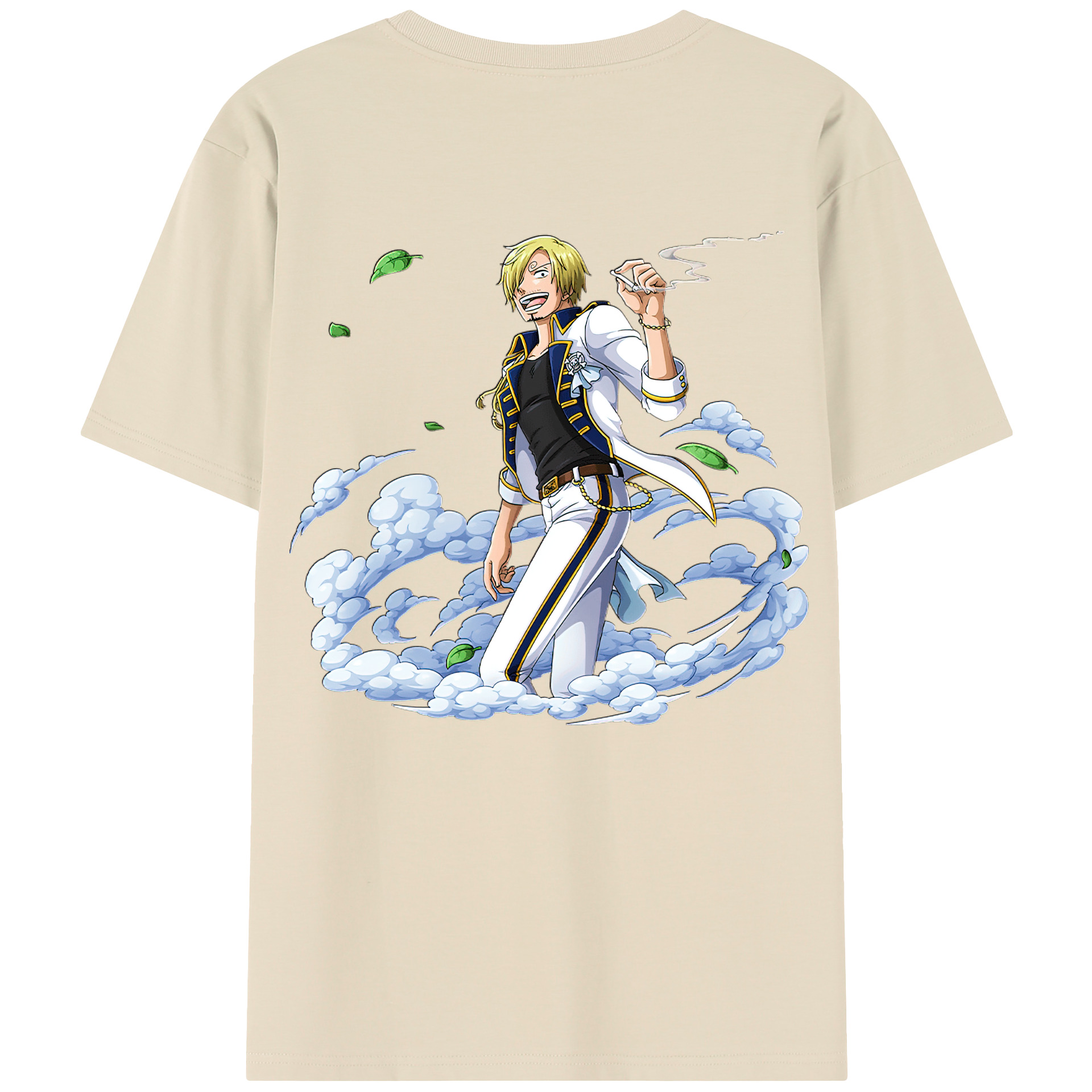 ワンピース サンジ ONE PIECE Sanji 綿100％半袖Tシャツ（背面プリント）