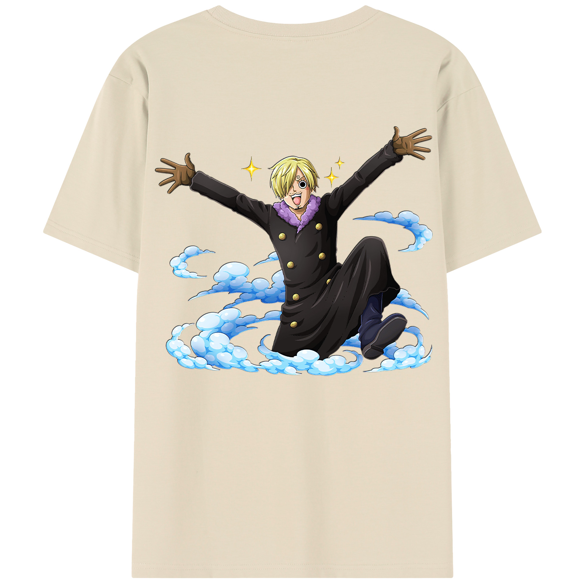ワンピース サンジ ONE PIECE Sanji 綿100％半袖Tシャツ（背面プリント）