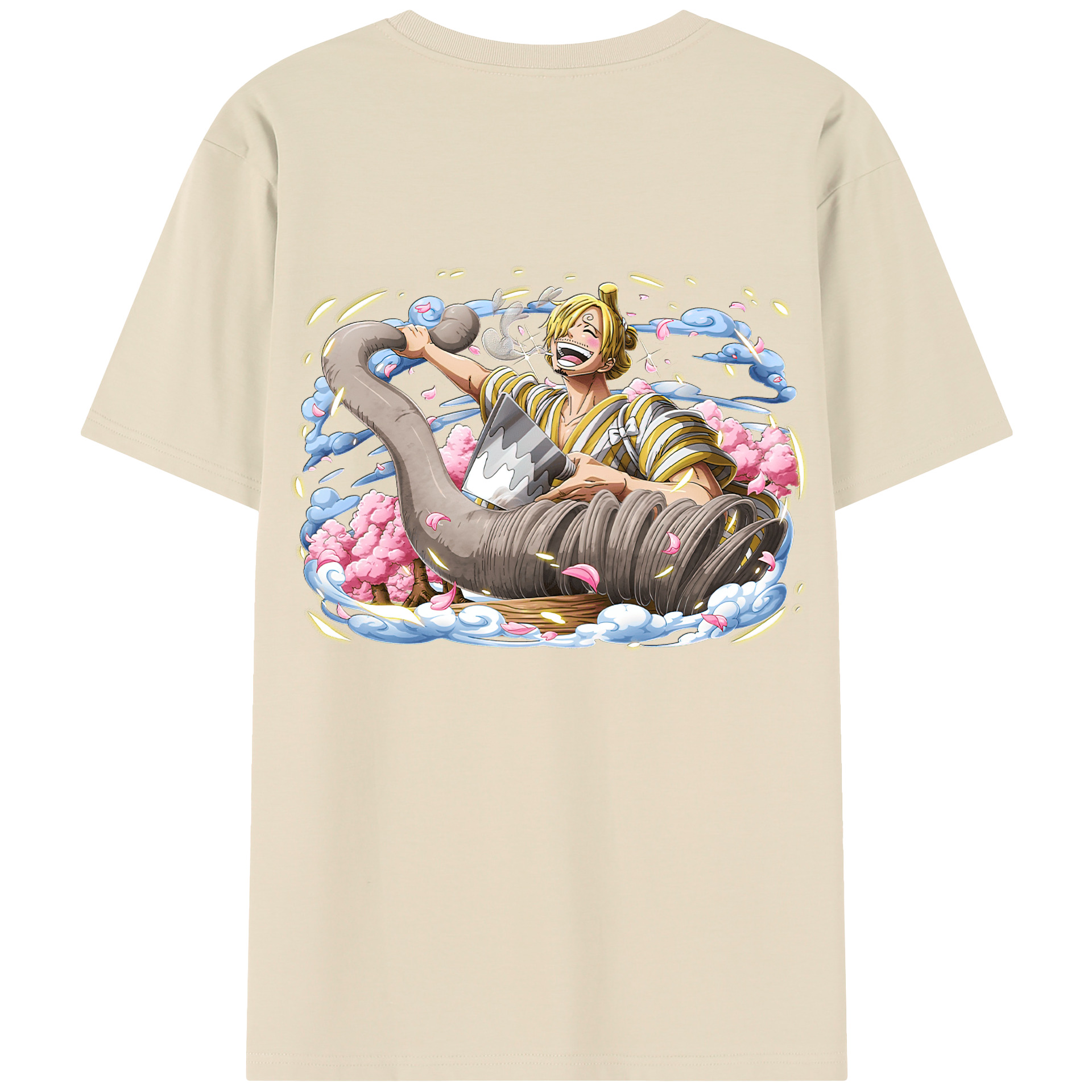 ワンピース サンジ ONE PIECE Sanji 綿100％半袖Tシャツ（背面プリント）