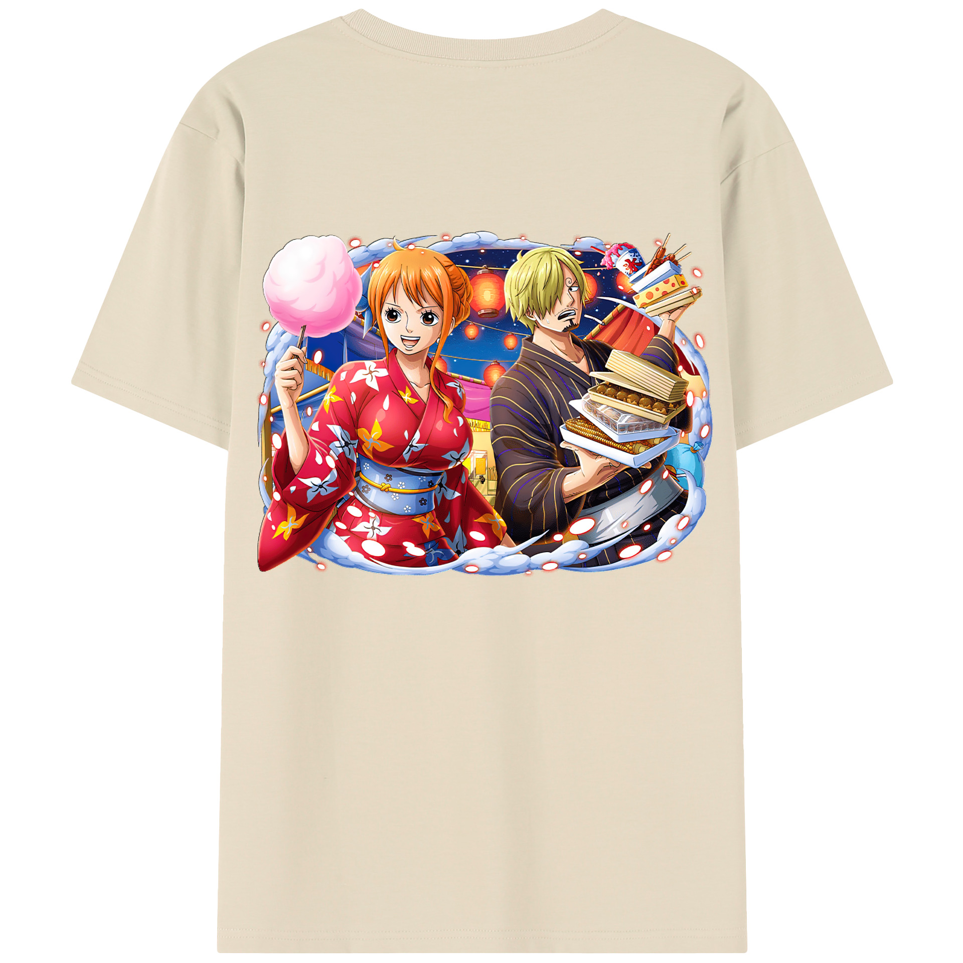 ワンピース サンジ ONE PIECE Sanji 綿100％半袖Tシャツ（背面プリント）