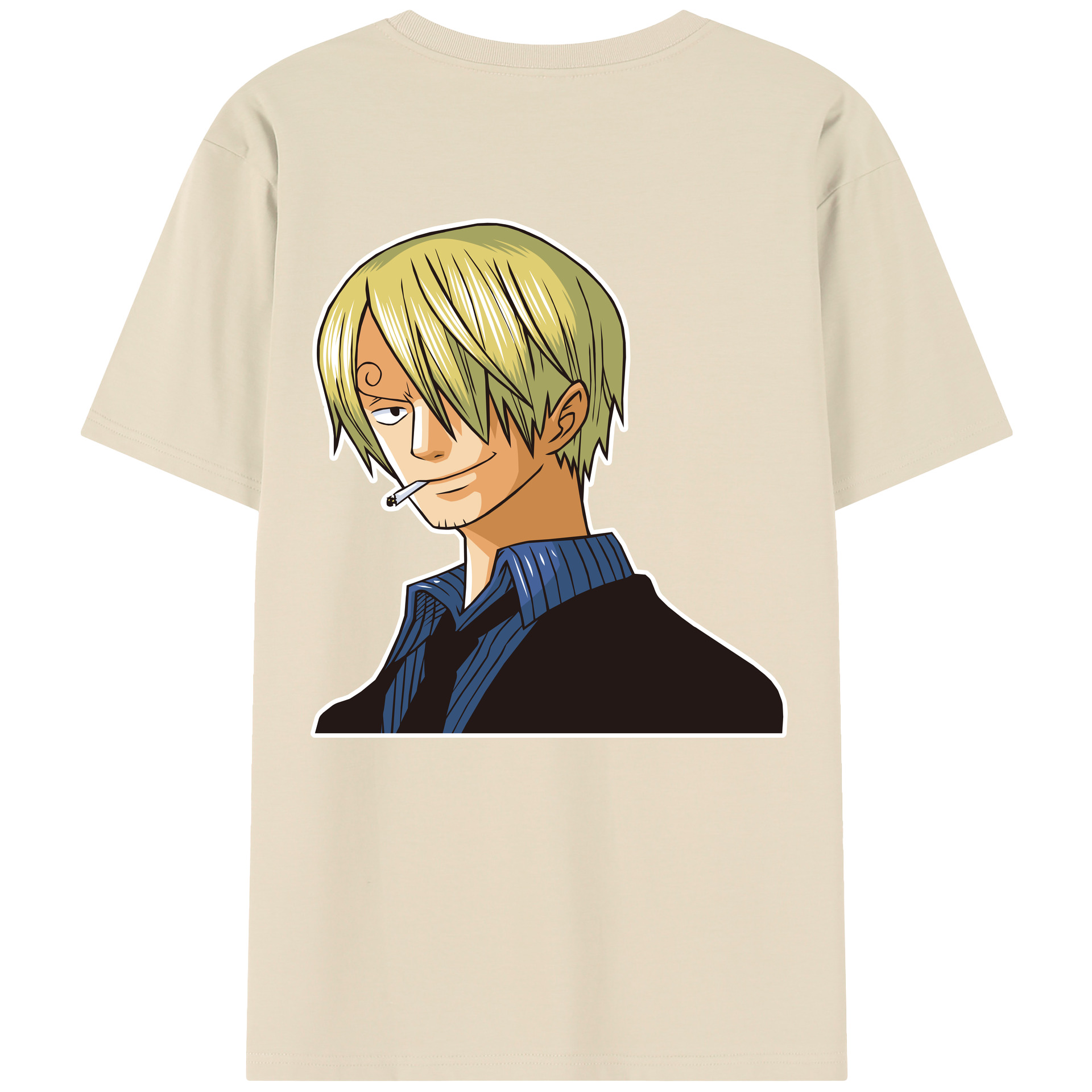 ワンピース サンジ ONE PIECE Sanji 綿100％半袖Tシャツ（背面プリント）
