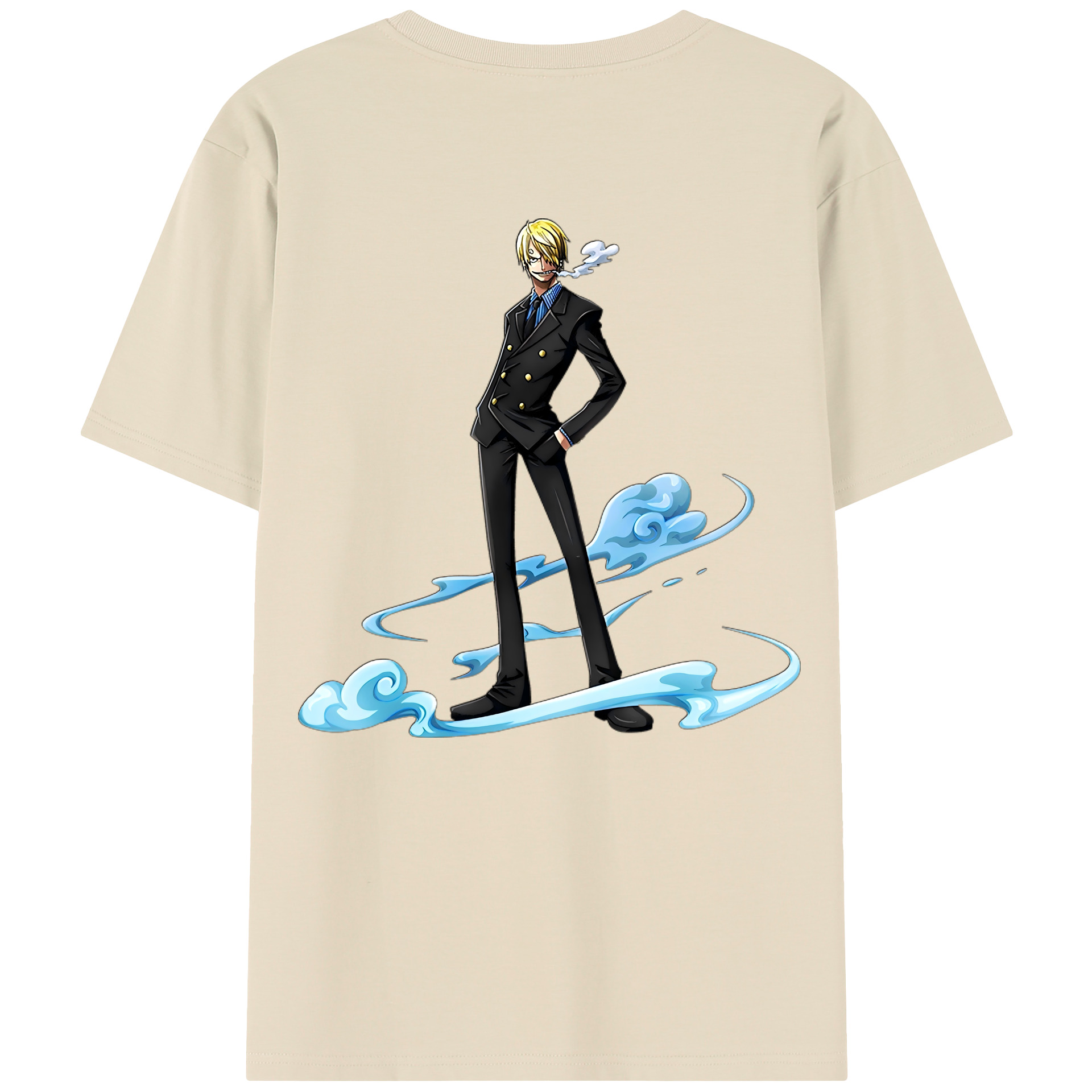 ワンピース サンジ ONE PIECE Sanji 綿100％半袖Tシャツ（背面プリント）