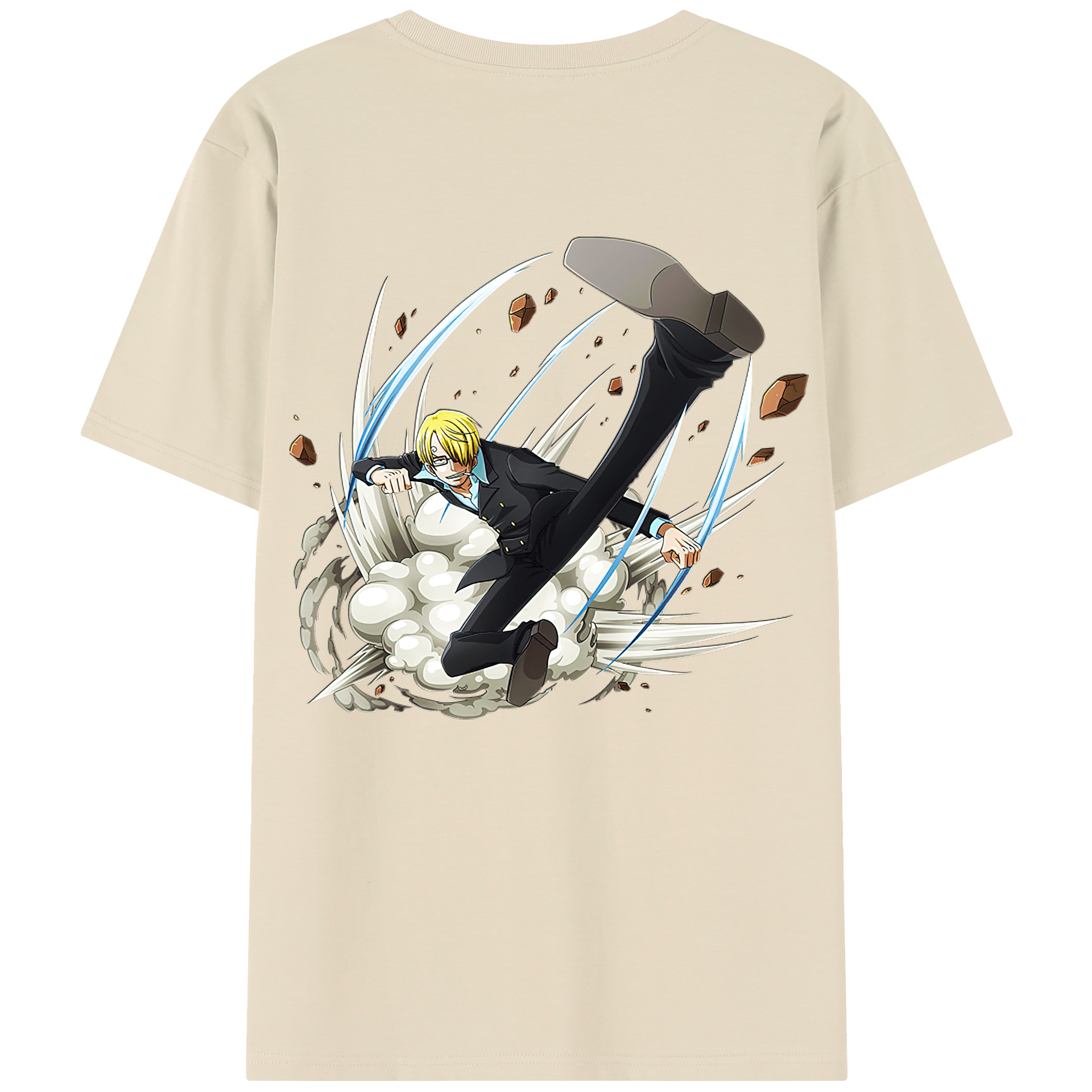 ワンピース サンジ ONE PIECE Sanji 綿100％半袖Tシャツ（背面プリント）