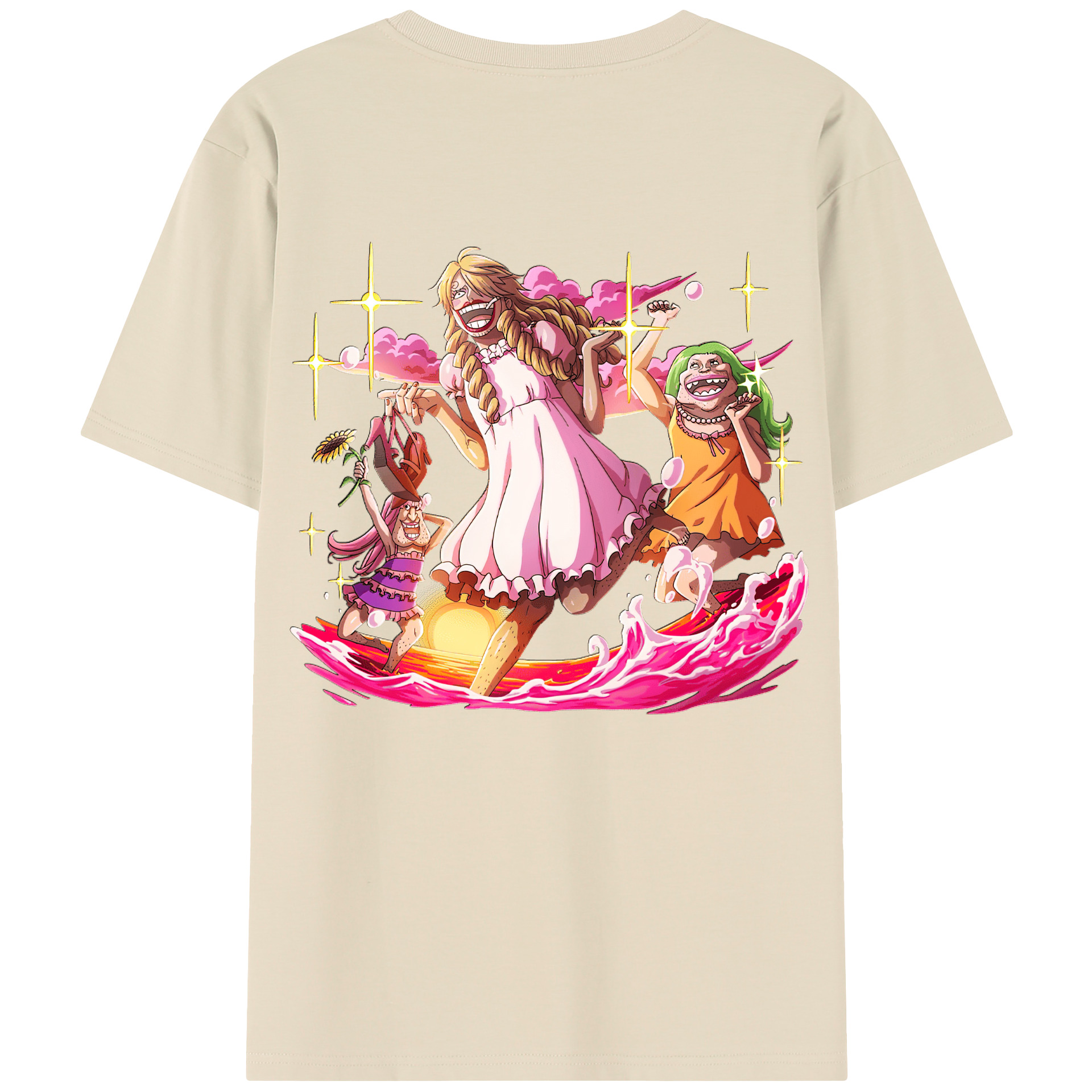 ワンピース サンジ ONE PIECE Sanji 綿100％半袖Tシャツ（背面プリント）