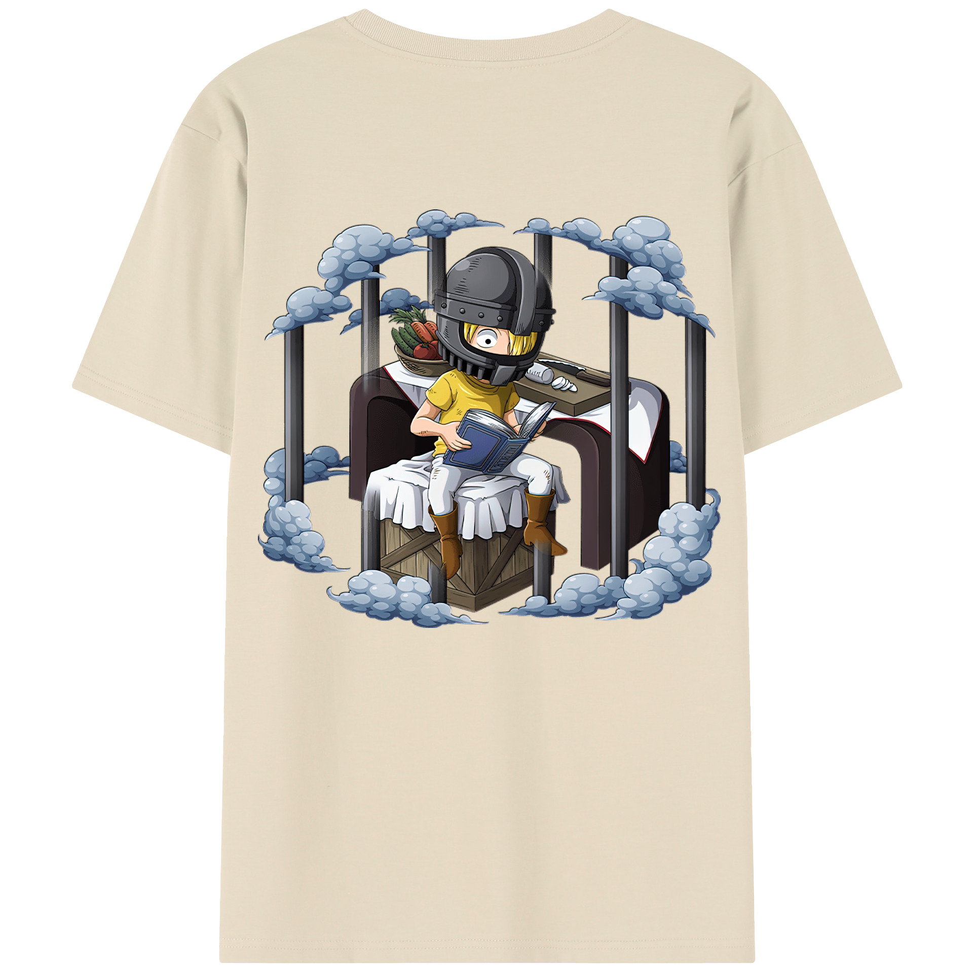 ワンピース サンジ ONE PIECE Sanji 綿100％半袖Tシャツ（背面プリント）