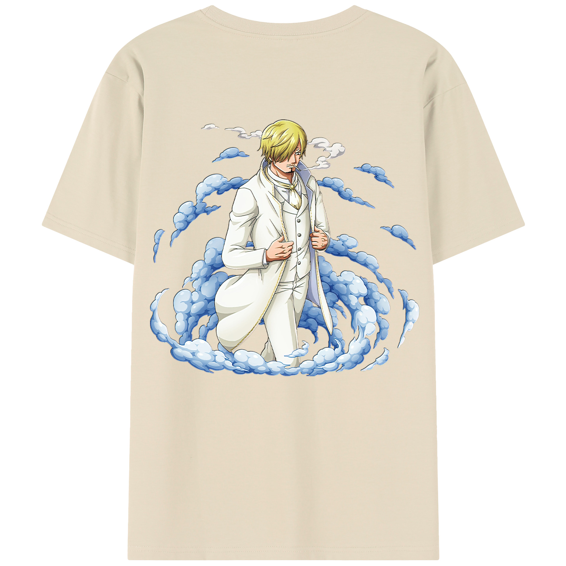 ワンピース サンジ ONE PIECE Sanji 綿100％半袖Tシャツ（背面プリント）