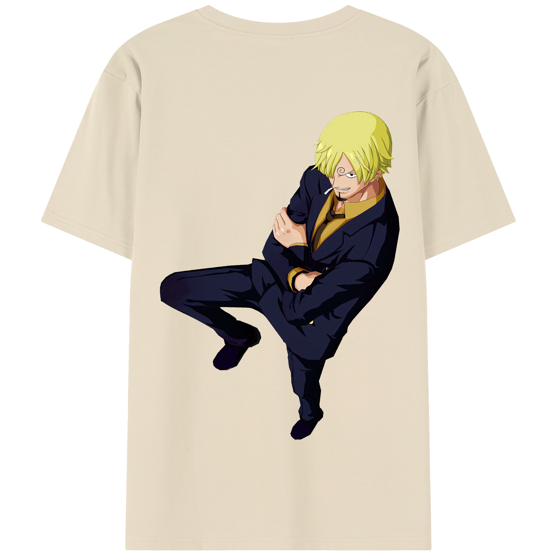 ワンピース サンジ ONE PIECE Sanji 綿100％半袖Tシャツ（背面プリント）