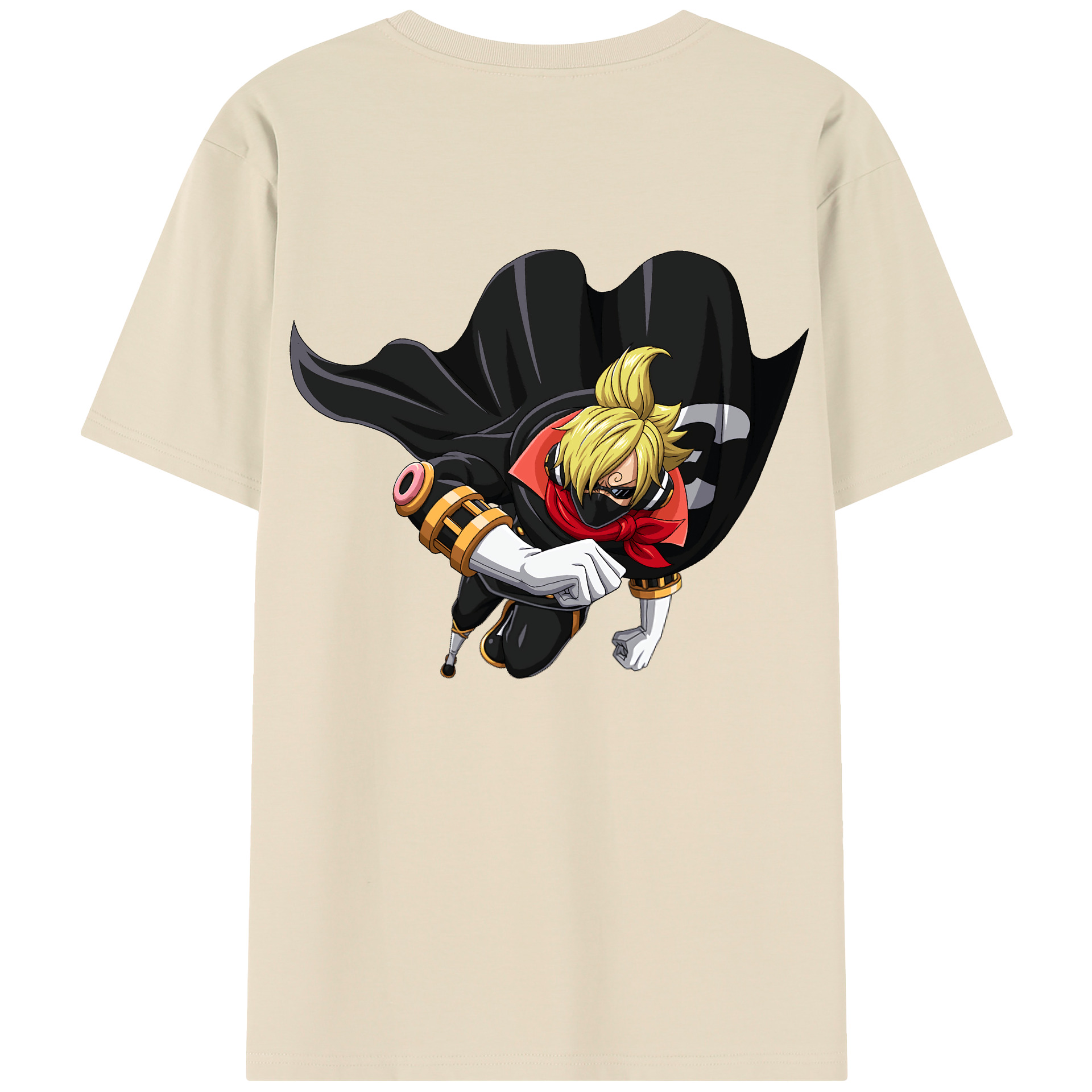 ワンピース サンジ ONE PIECE Sanji 綿100％半袖Tシャツ（背面プリント）