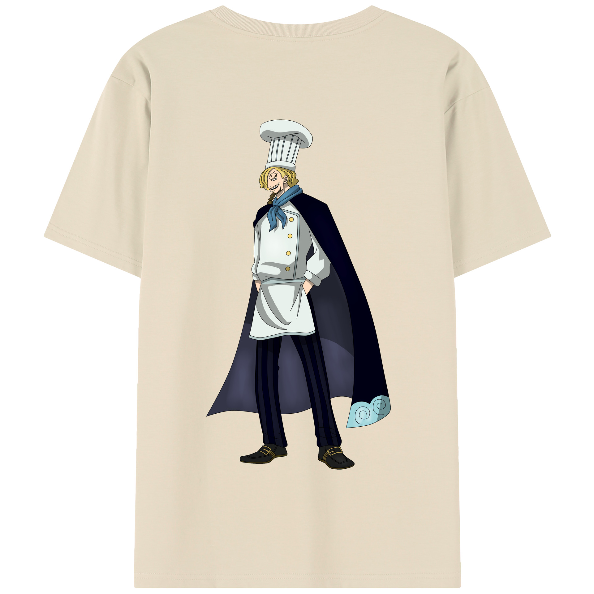 ワンピース サンジ ONE PIECE Sanji 綿100％半袖Tシャツ（背面プリント）