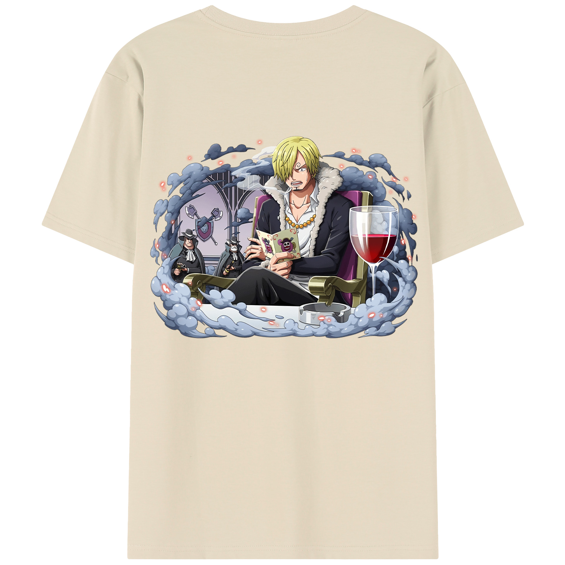 ワンピース サンジ ONE PIECE Sanji 綿100％半袖Tシャツ（背面プリント）