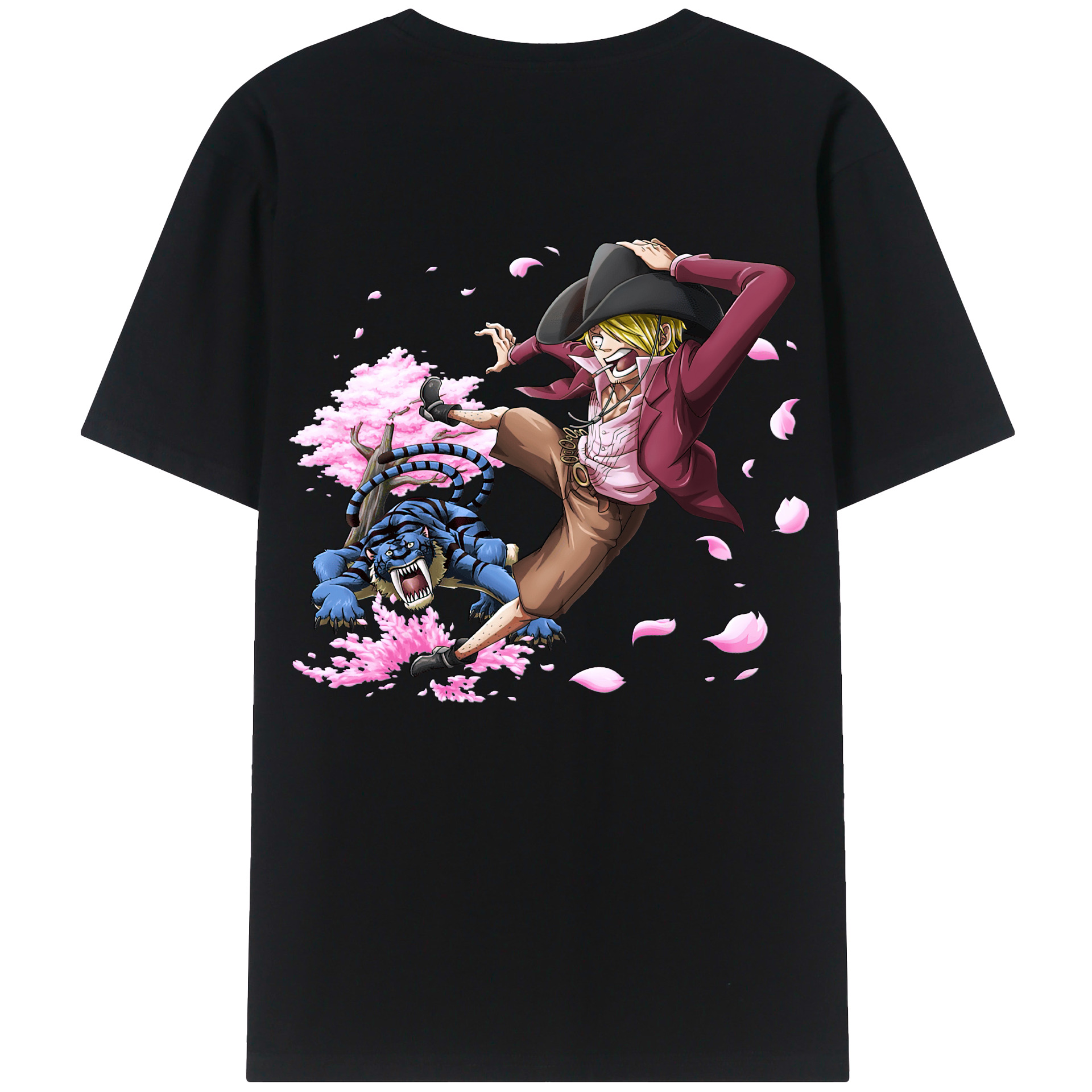 ワンピース サンジ ONE PIECE Sanji 綿100％半袖Tシャツ（背面プリント）