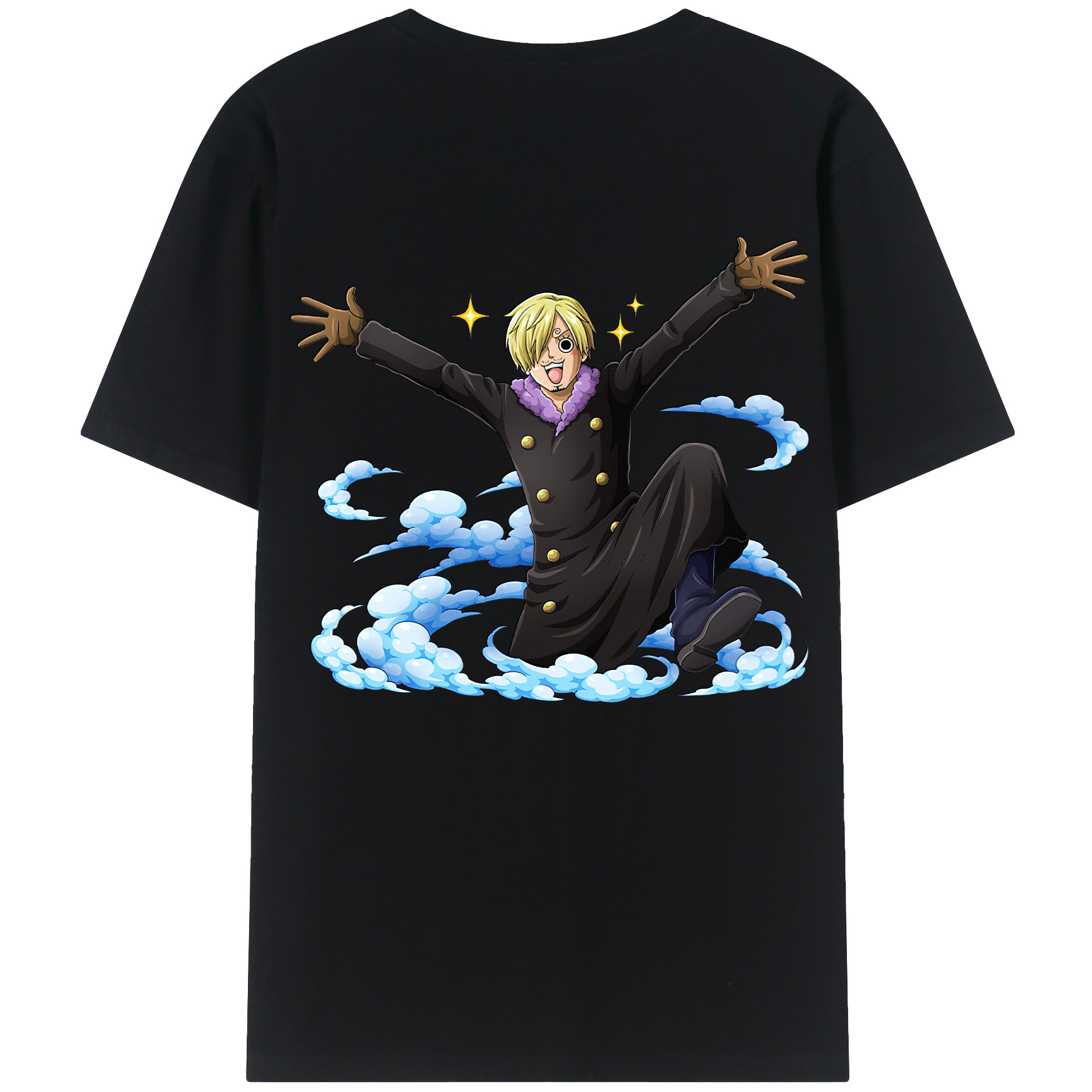 ワンピース サンジ ONE PIECE Sanji 綿100％半袖Tシャツ（背面プリント）