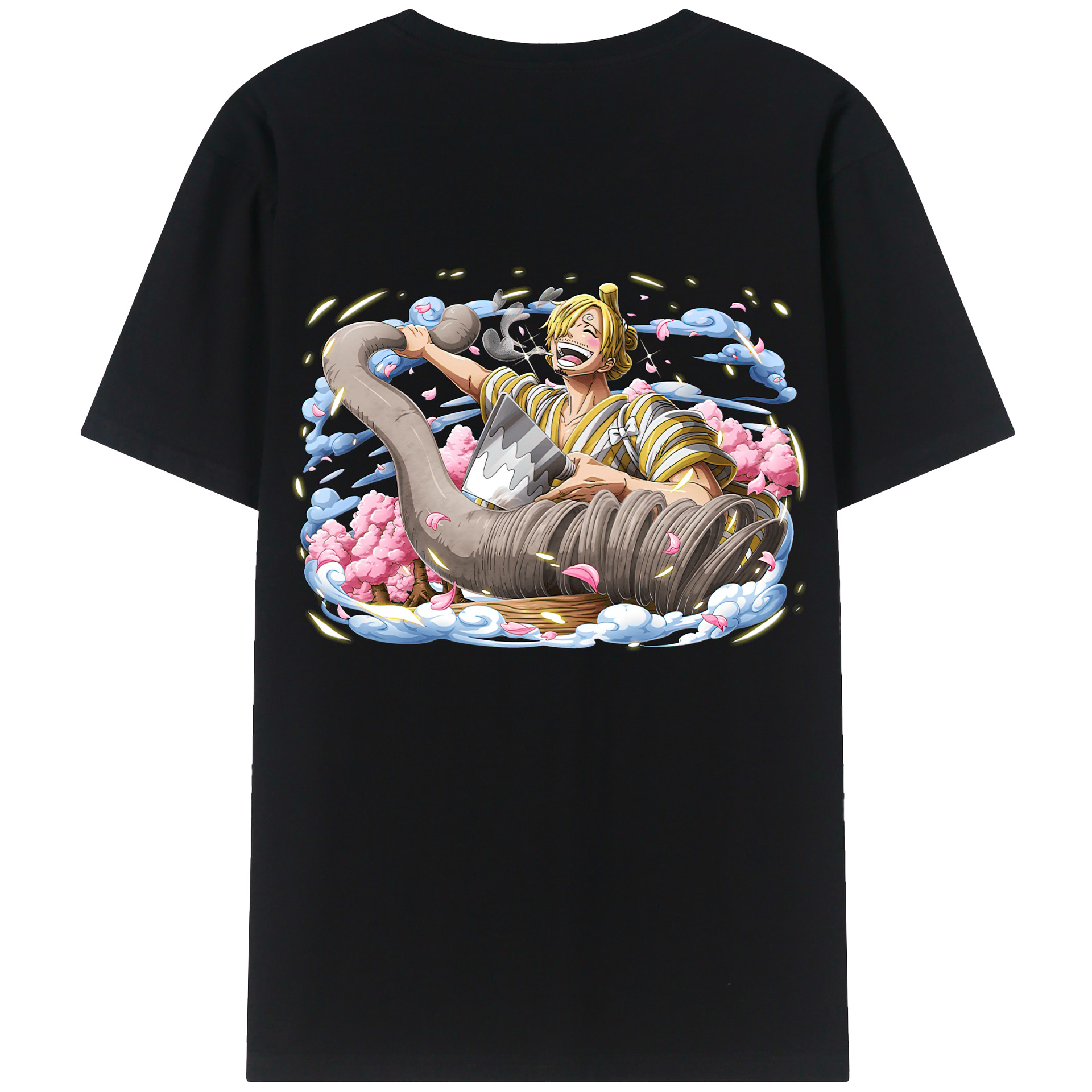 ワンピース サンジ ONE PIECE Sanji 綿100％半袖Tシャツ（背面プリント）